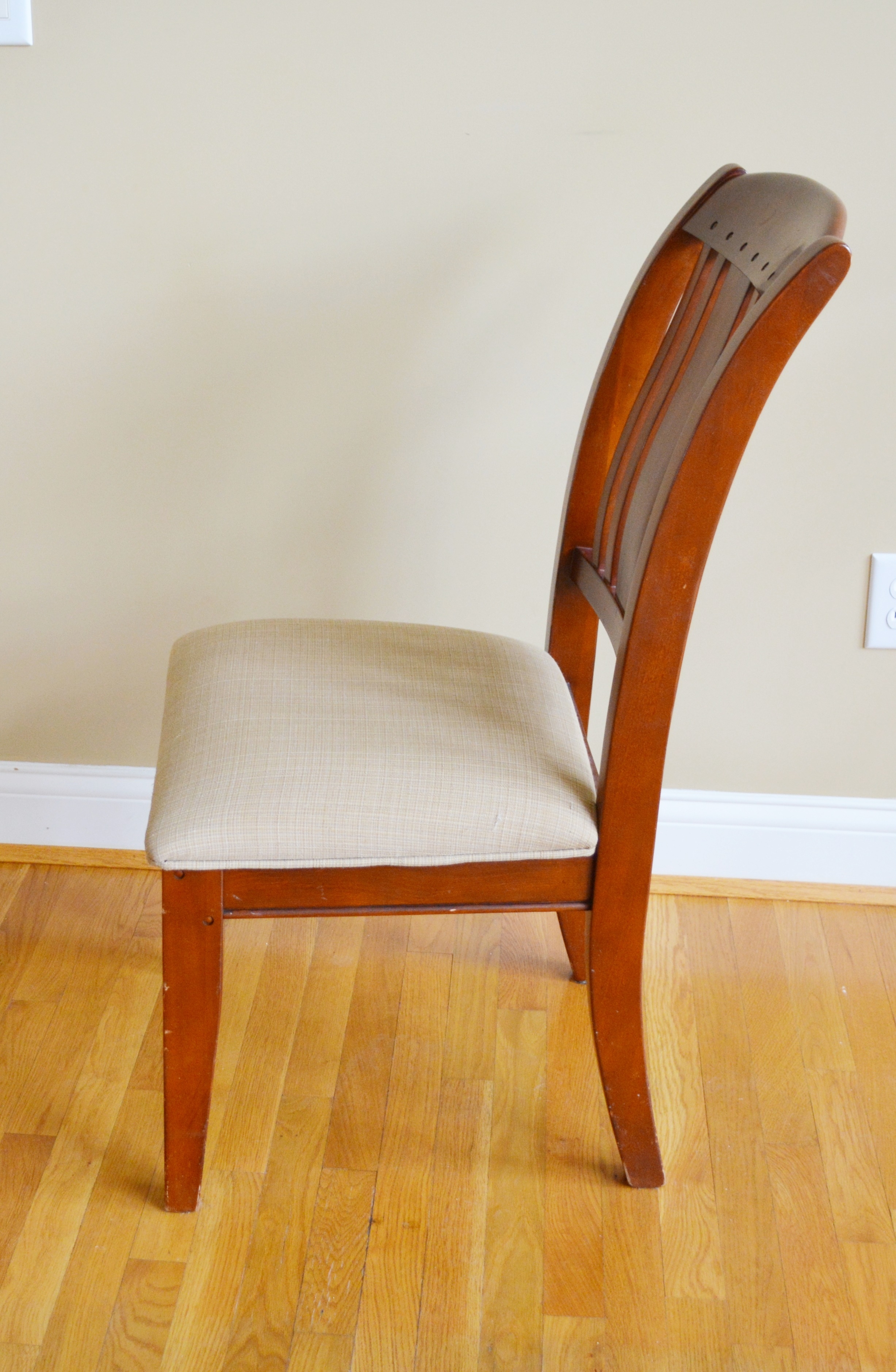 Upholstered Seat Wood Side Chair
