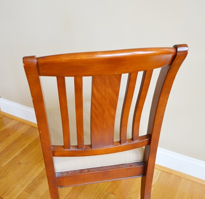 Upholstered Seat Wood Side Chair