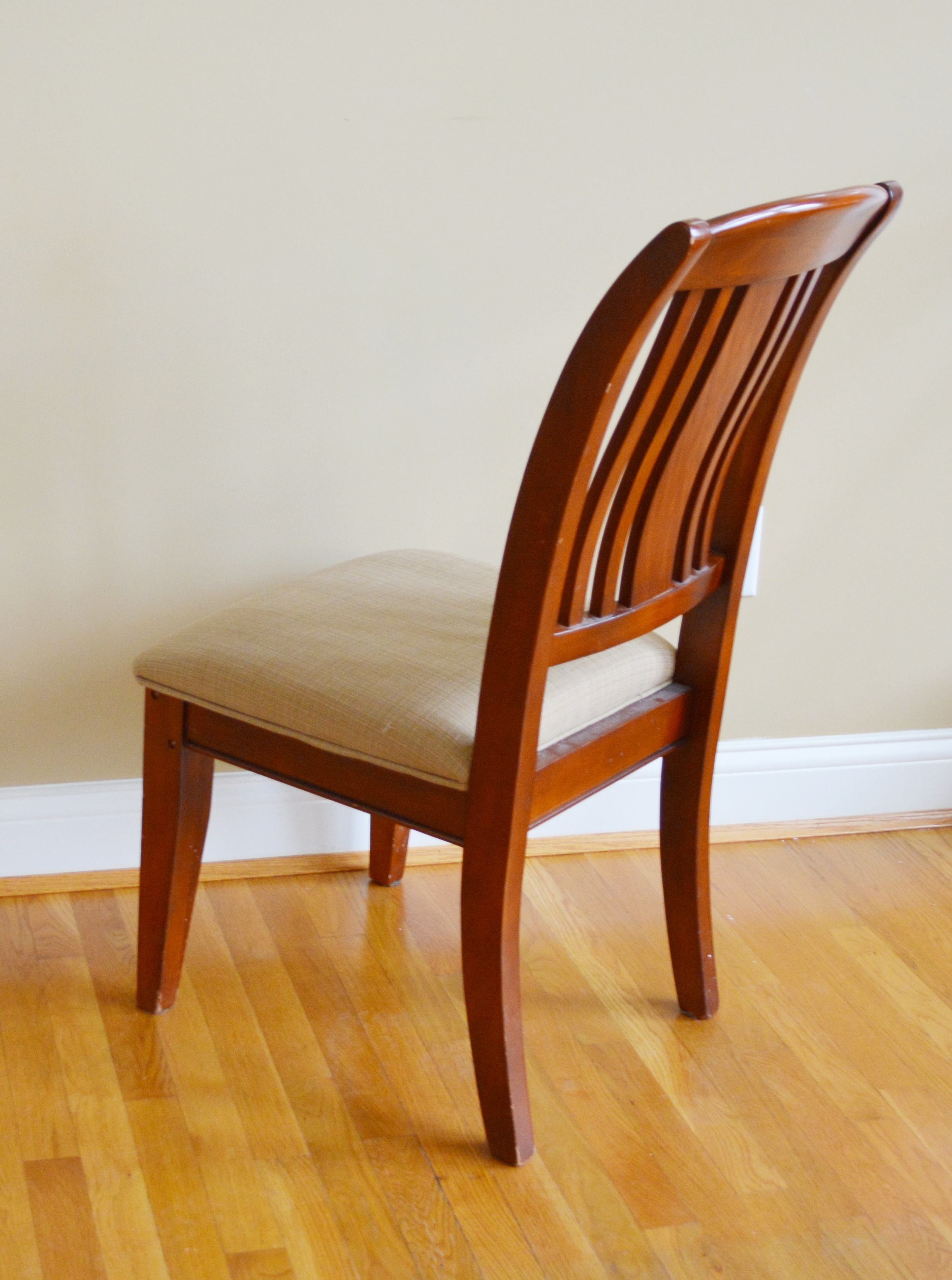 Upholstered Seat Wood Side Chair