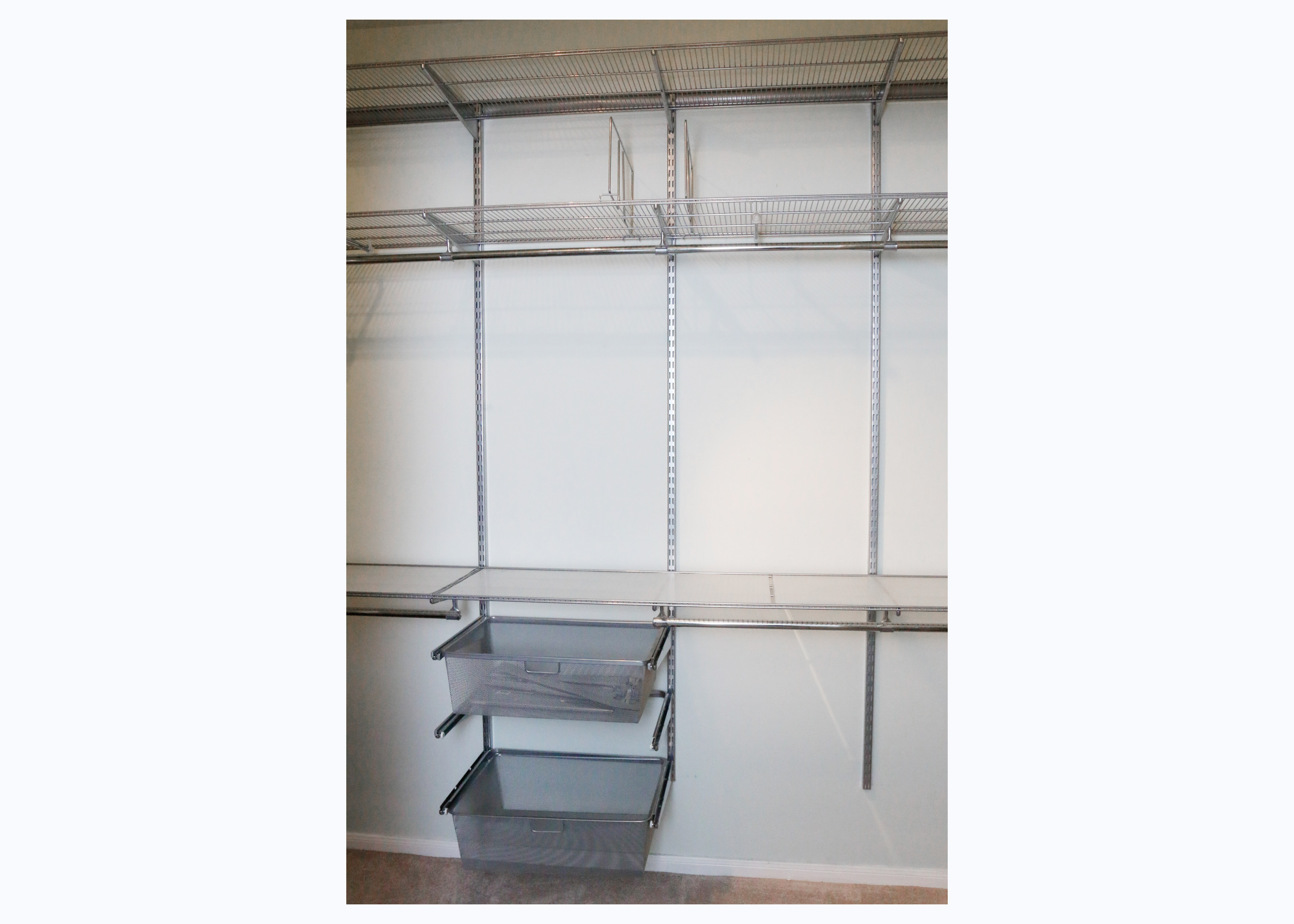 Elfa Container Store Platinum Kitchen Shelving