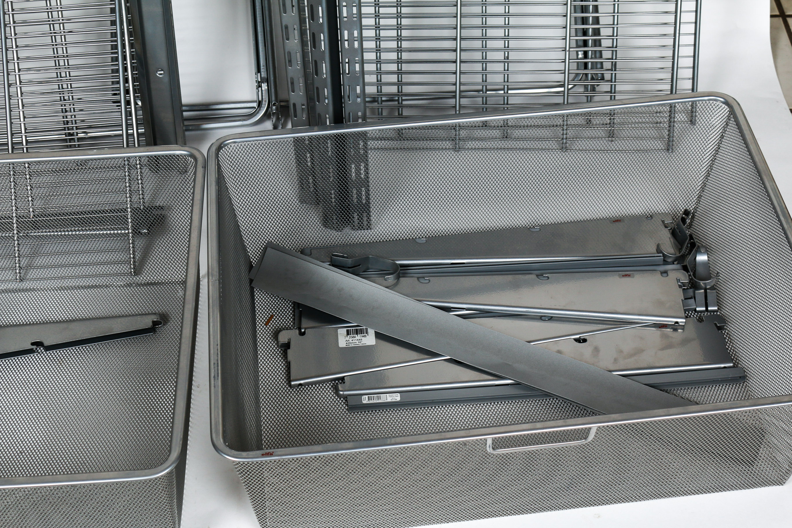 Elfa Container Store Platinum Kitchen Shelving