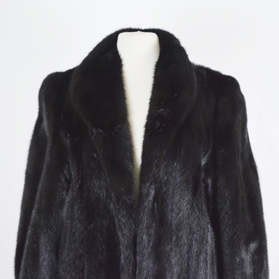 Dark Brown Mink Fur Coat by The Evans Collection