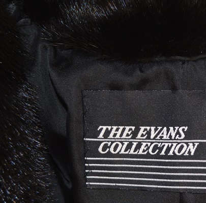 Dark Brown Mink Fur Coat by The Evans Collection