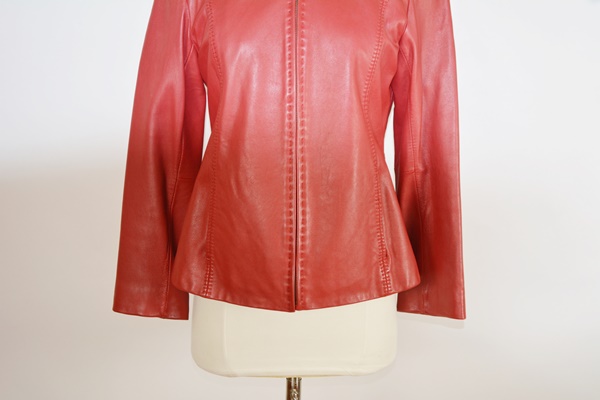 Alfani Red Leather Women's Jacket