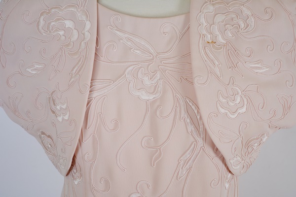 Marie St. Claire Embroidered Pink Sheath Dress With Jacket