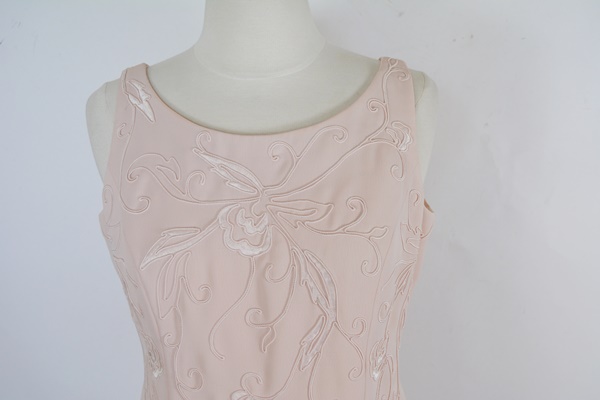 Marie St. Claire Embroidered Pink Sheath Dress With Jacket