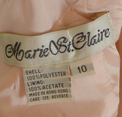 Marie St. Claire Embroidered Pink Sheath Dress With Jacket