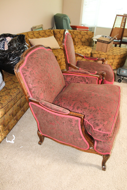 Ballard Designs Upholstered Parlor Chair Set