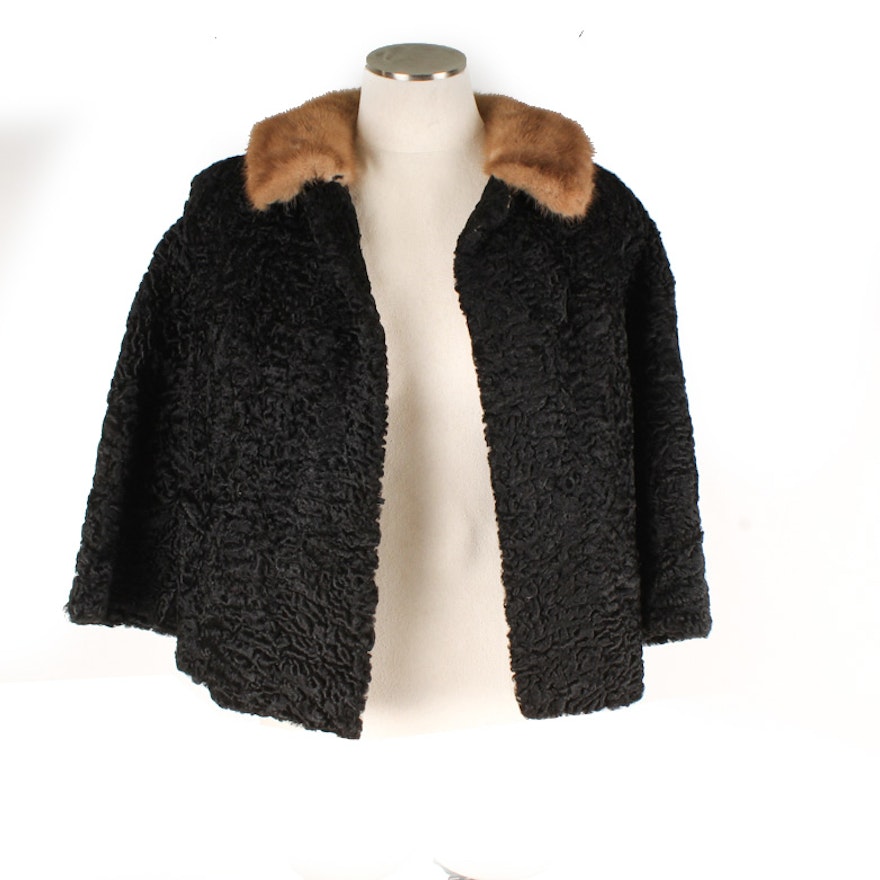 Vintage Morristown Furriers Lamb Fur Coat