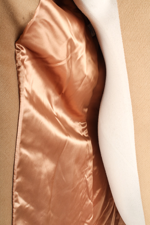 Vintage Double-Breasted Fur Collar Coat