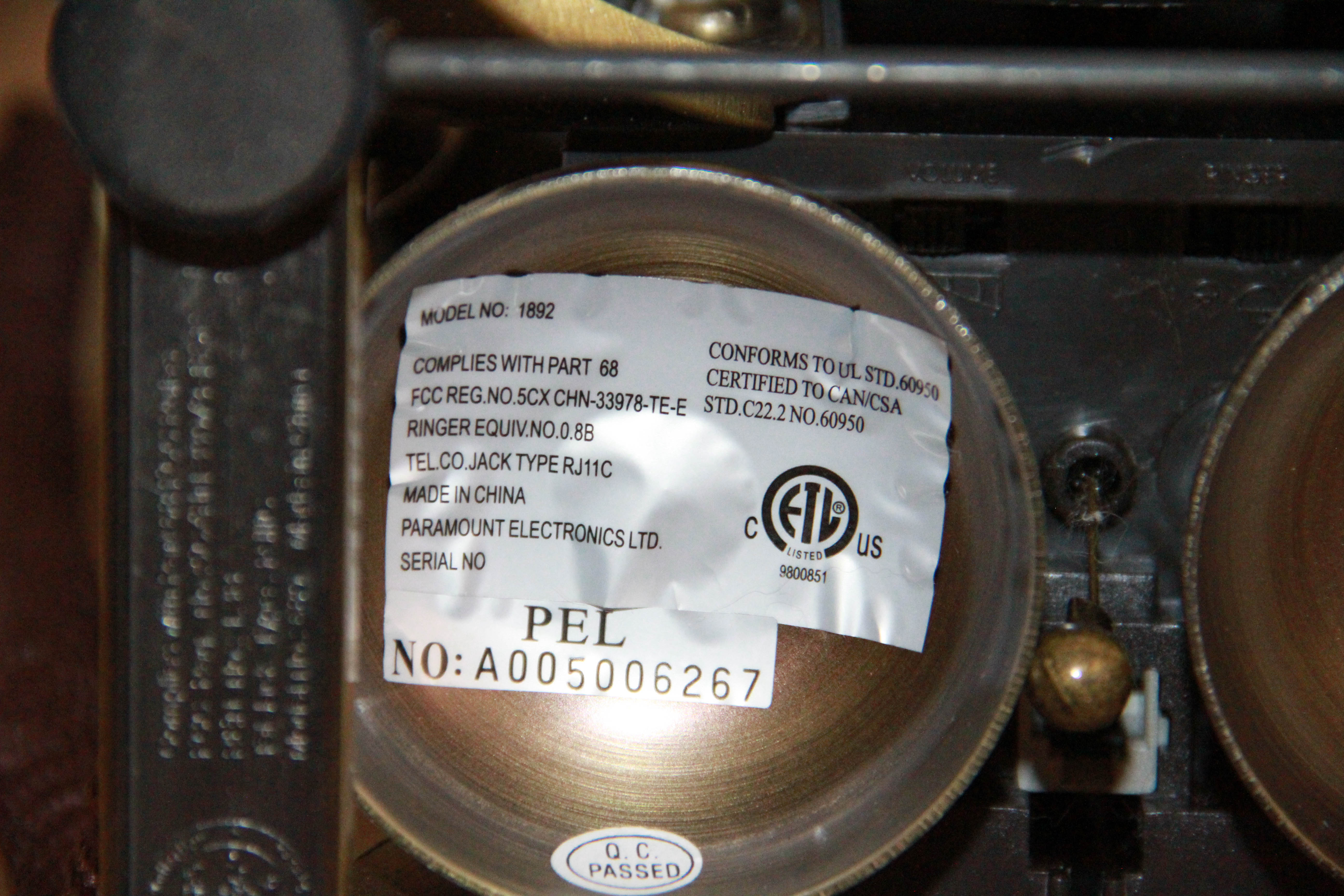 Reproduction Crosley Model 1892 Telephone