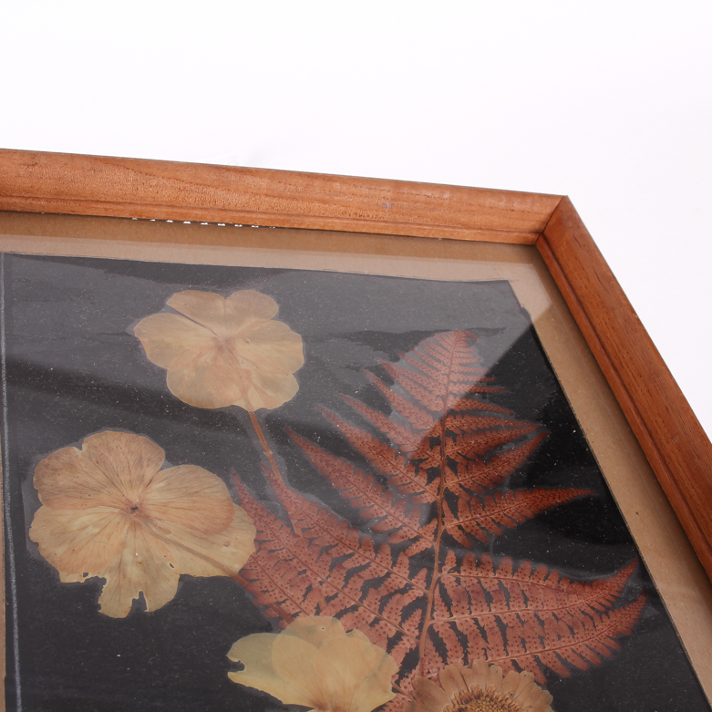 Pair of Framed Pressed Flower Art Pieces