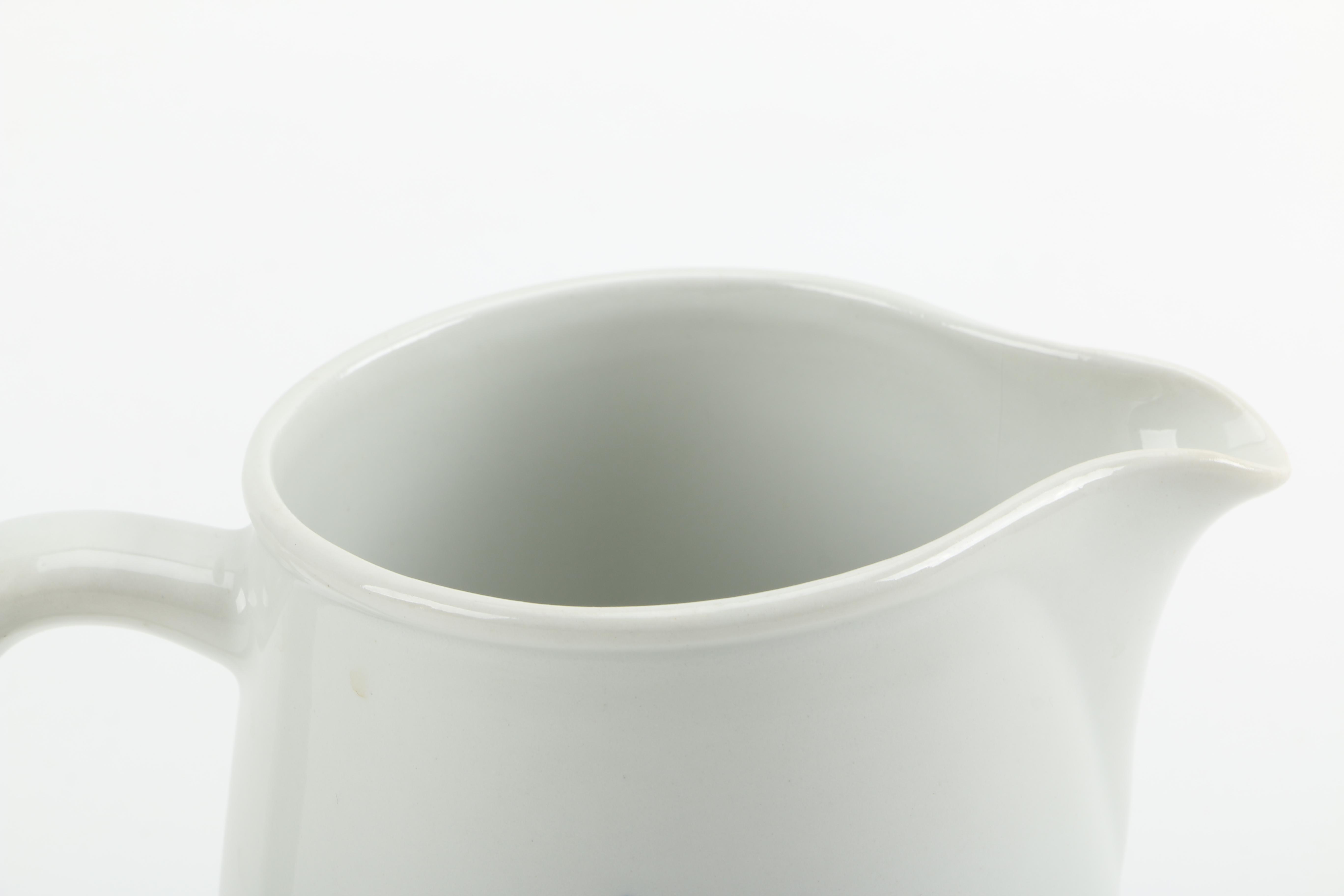 Vintage Copeland Spode Blue and White "Gloucester" Teapot and an Arabia Creamer