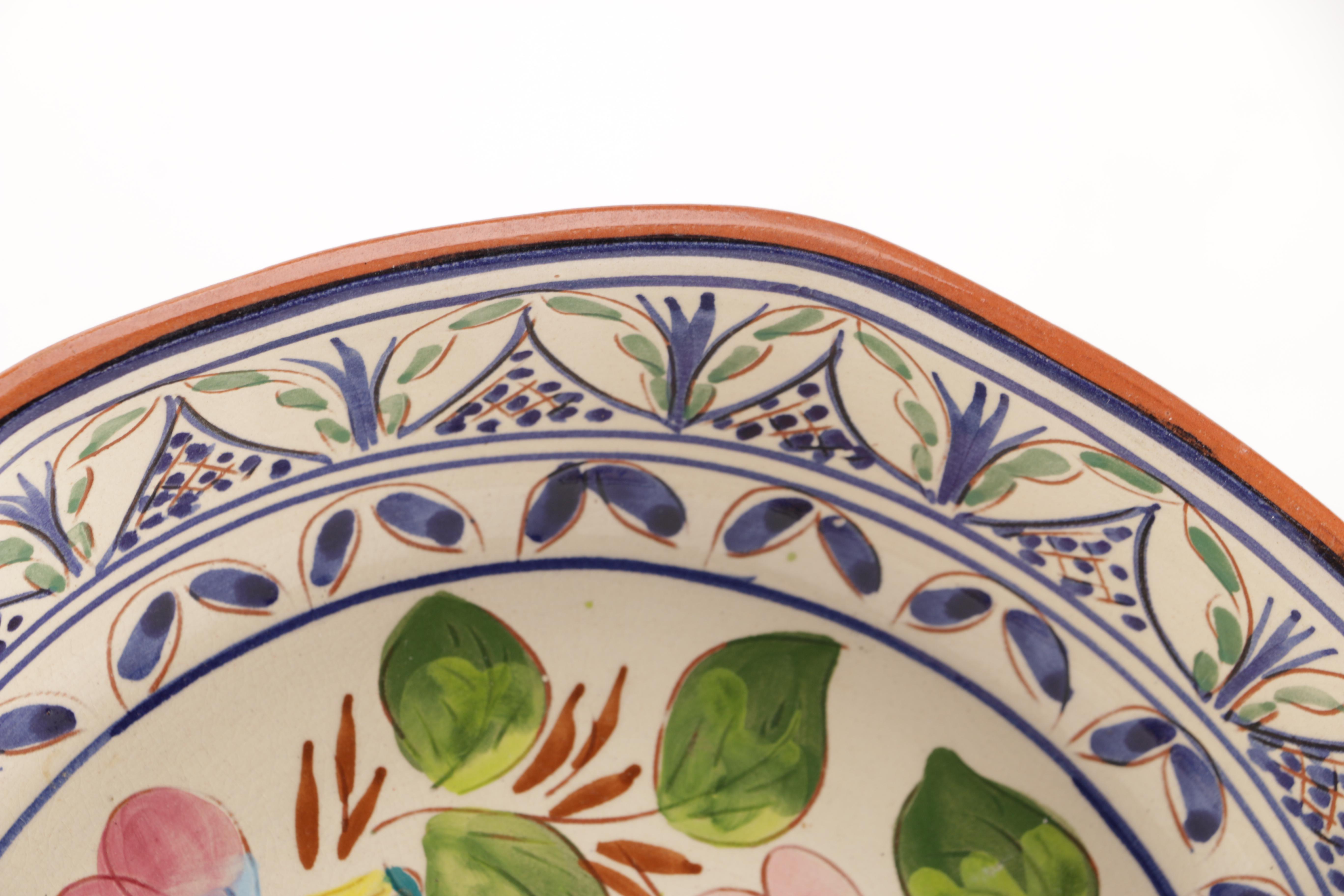 Handmade Floral Ceramic Bowl