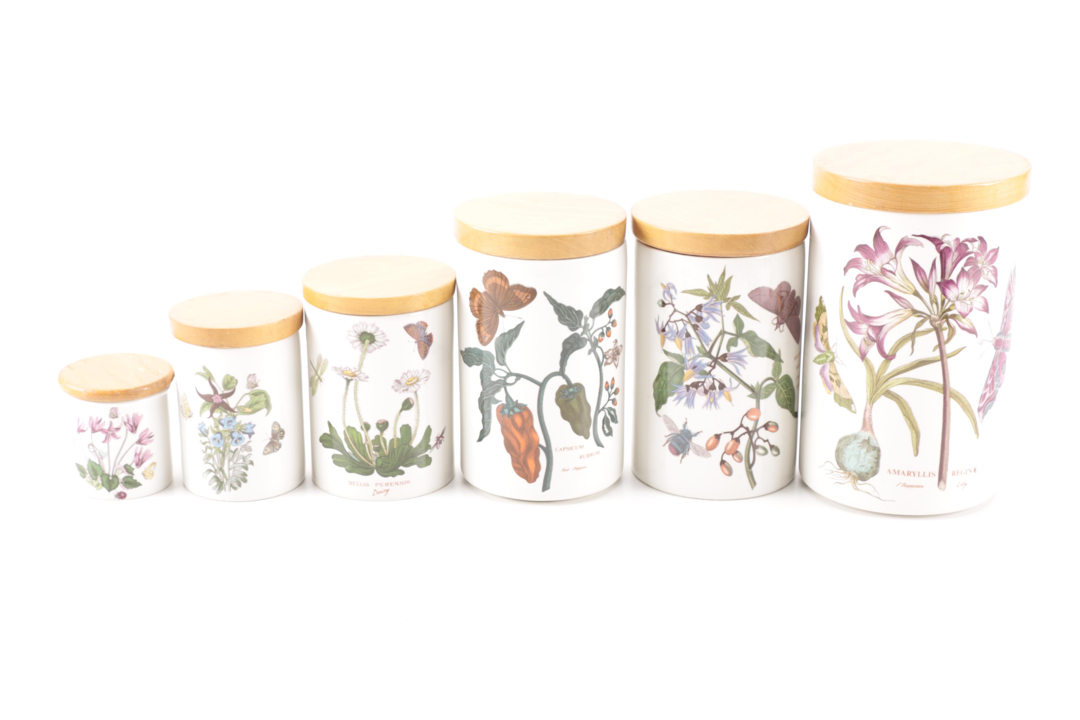 Portmeirion "Botanic Garden" Canisters