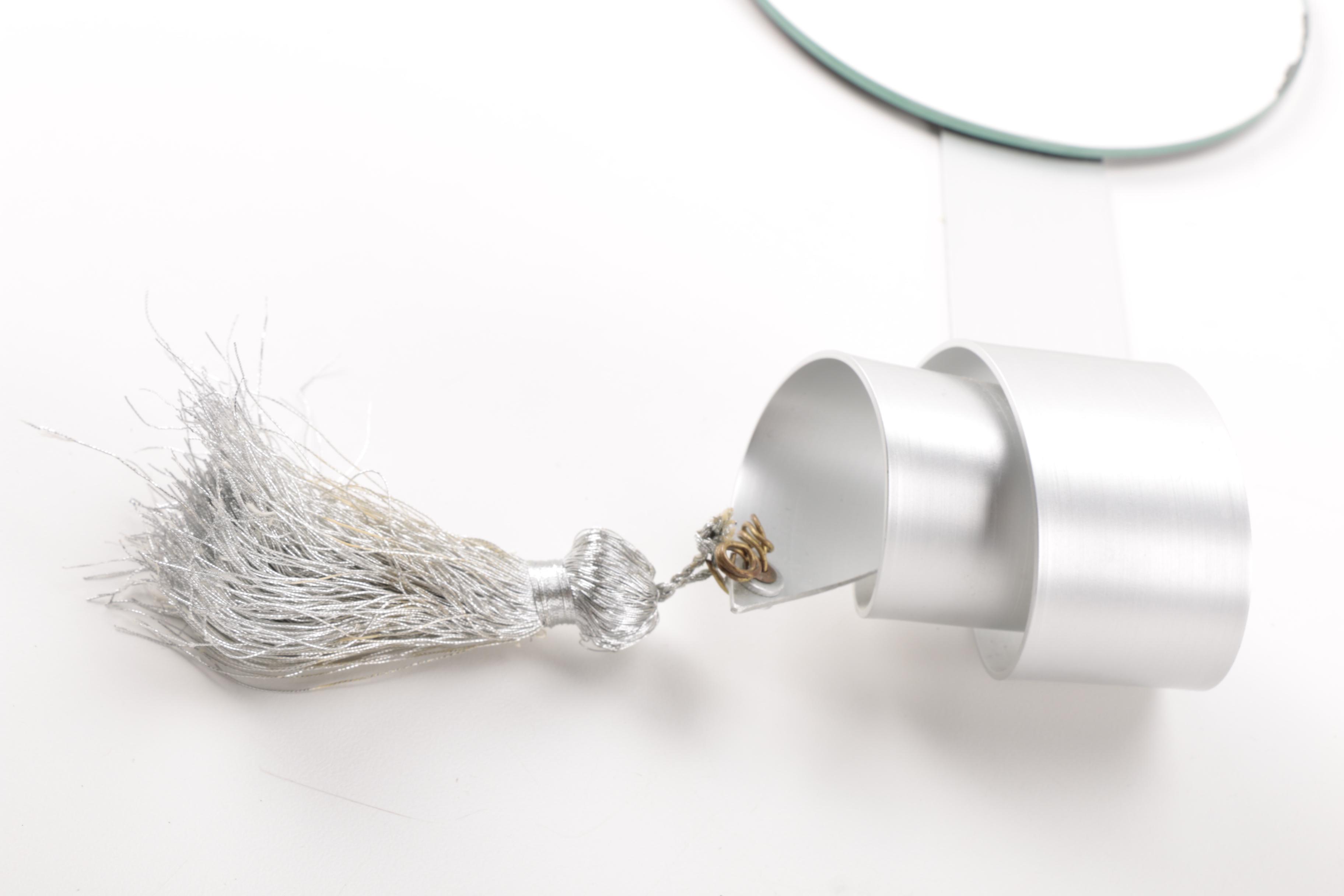 Silver Tone Decorative Wall Mirror