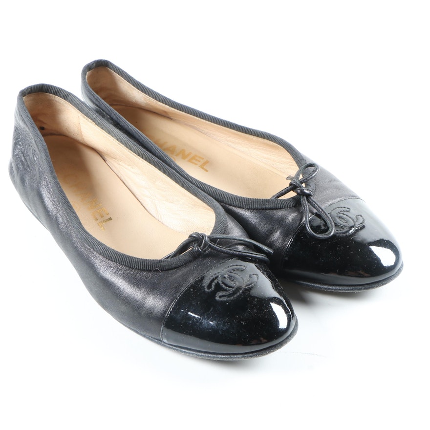 Chanel Leather Ballet Flats