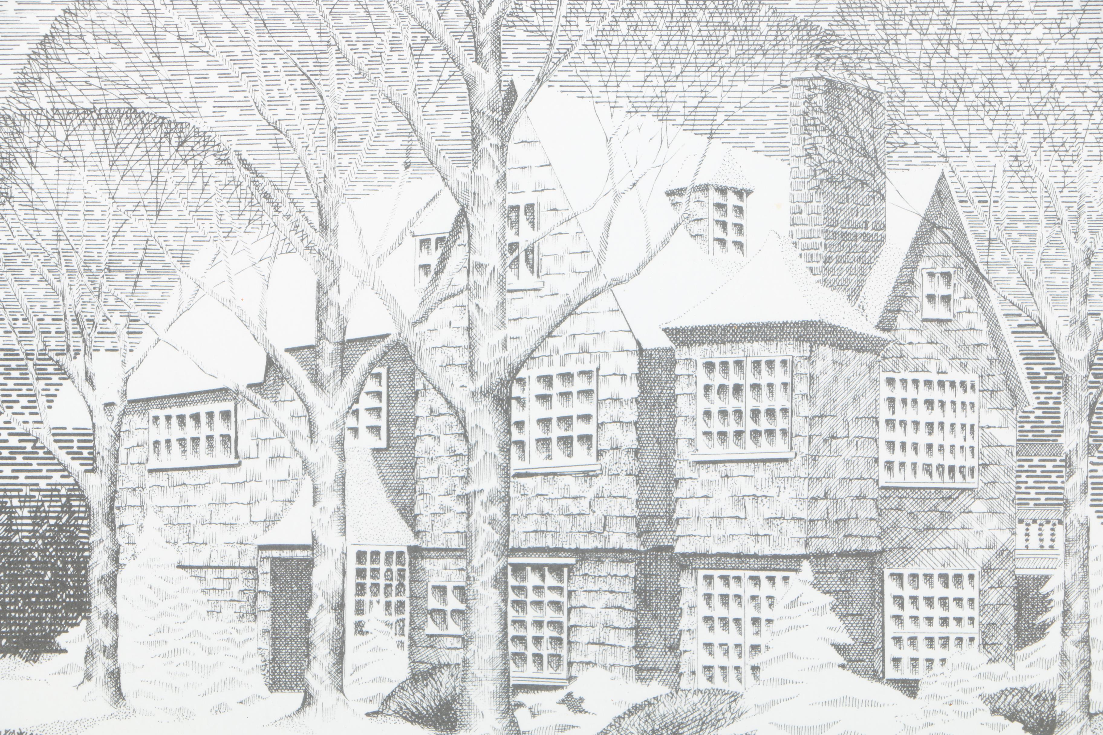 Richard V. Sebring Offset Lithographs of U. S. Presidents' Private Residences