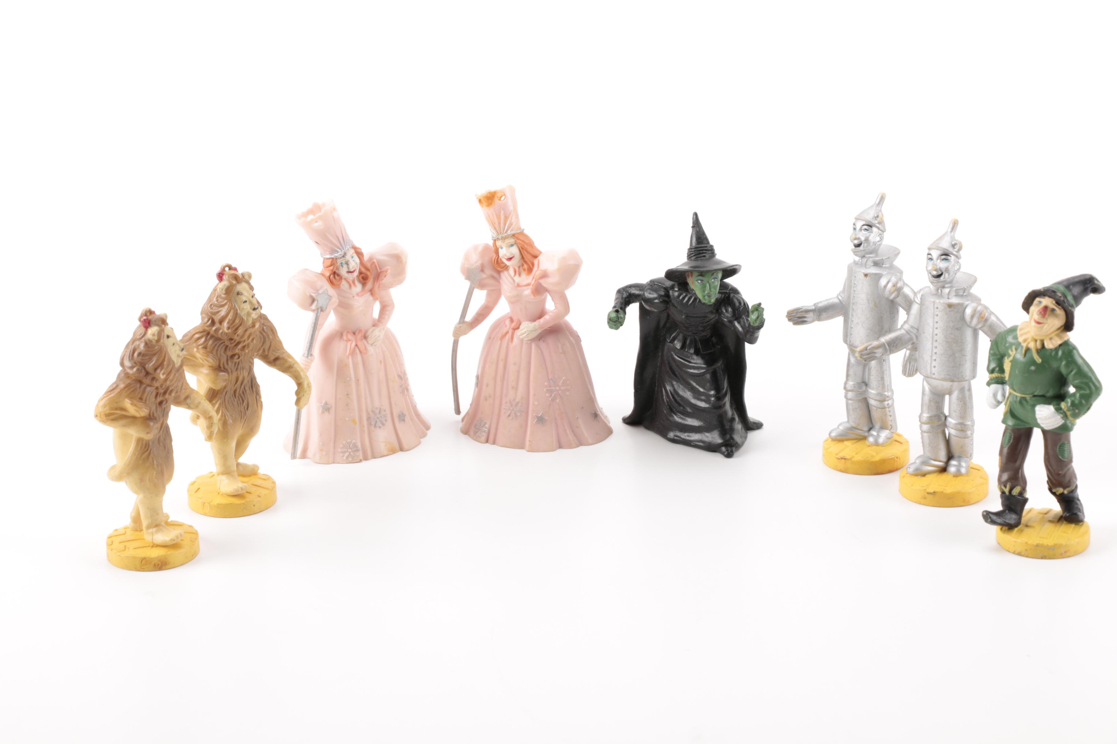 Pez Dispenser Collection Featuring Winnie the Pooh and Wizard of Oz Figurines