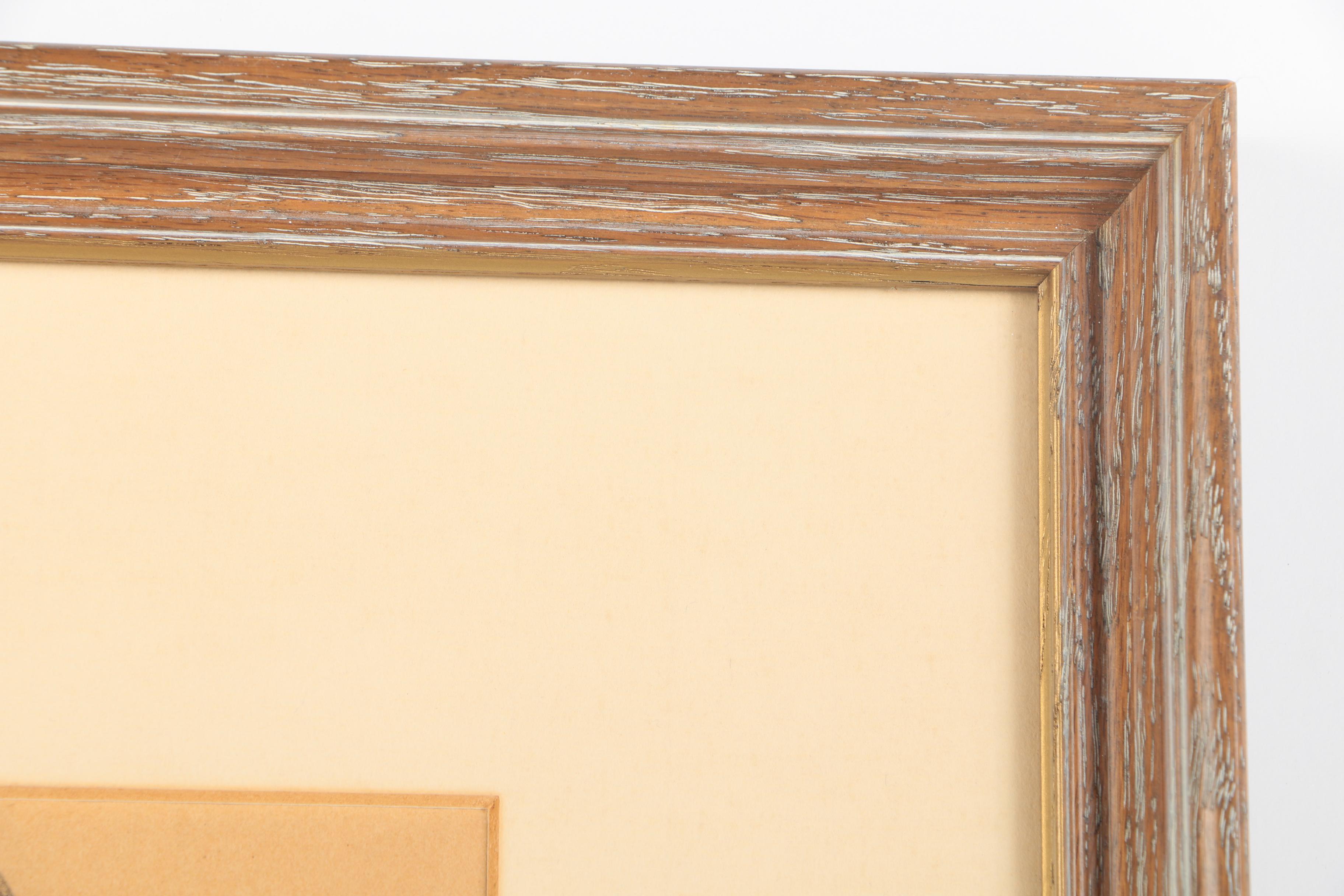 Charcoal on Paper "Untitled (Back View - Seated Nude)"