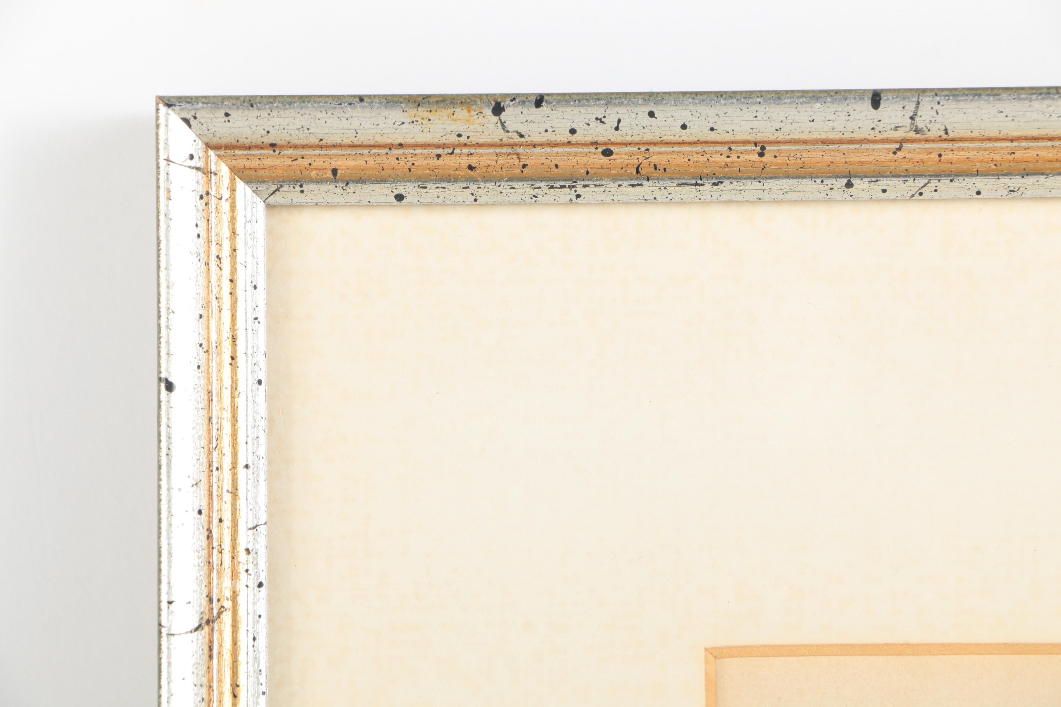 Will Shuster 1940 Etching on Paper of Snow Covered Woodland Landscape