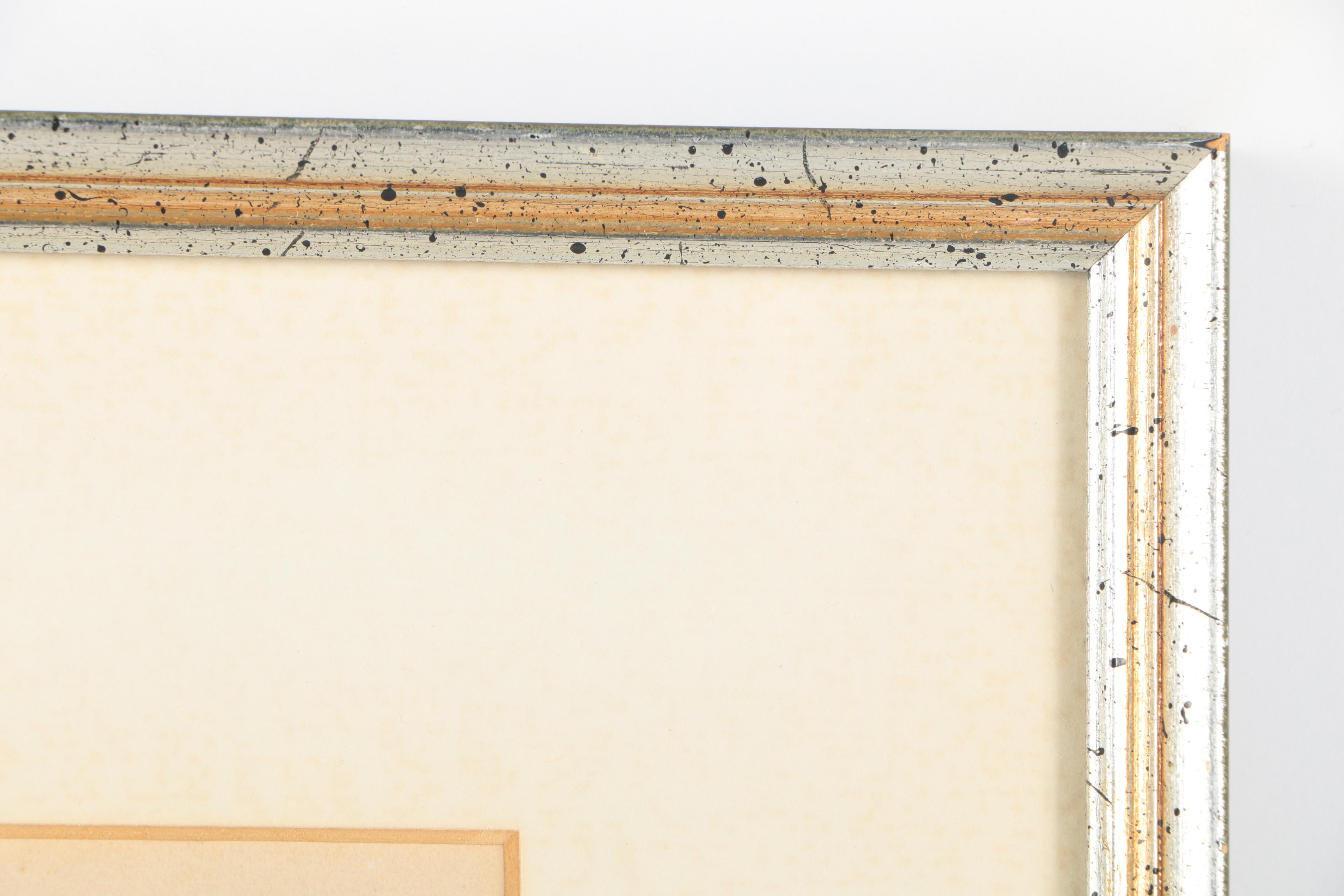 Will Shuster 1940 Etching on Paper of Snow Covered Woodland Landscape