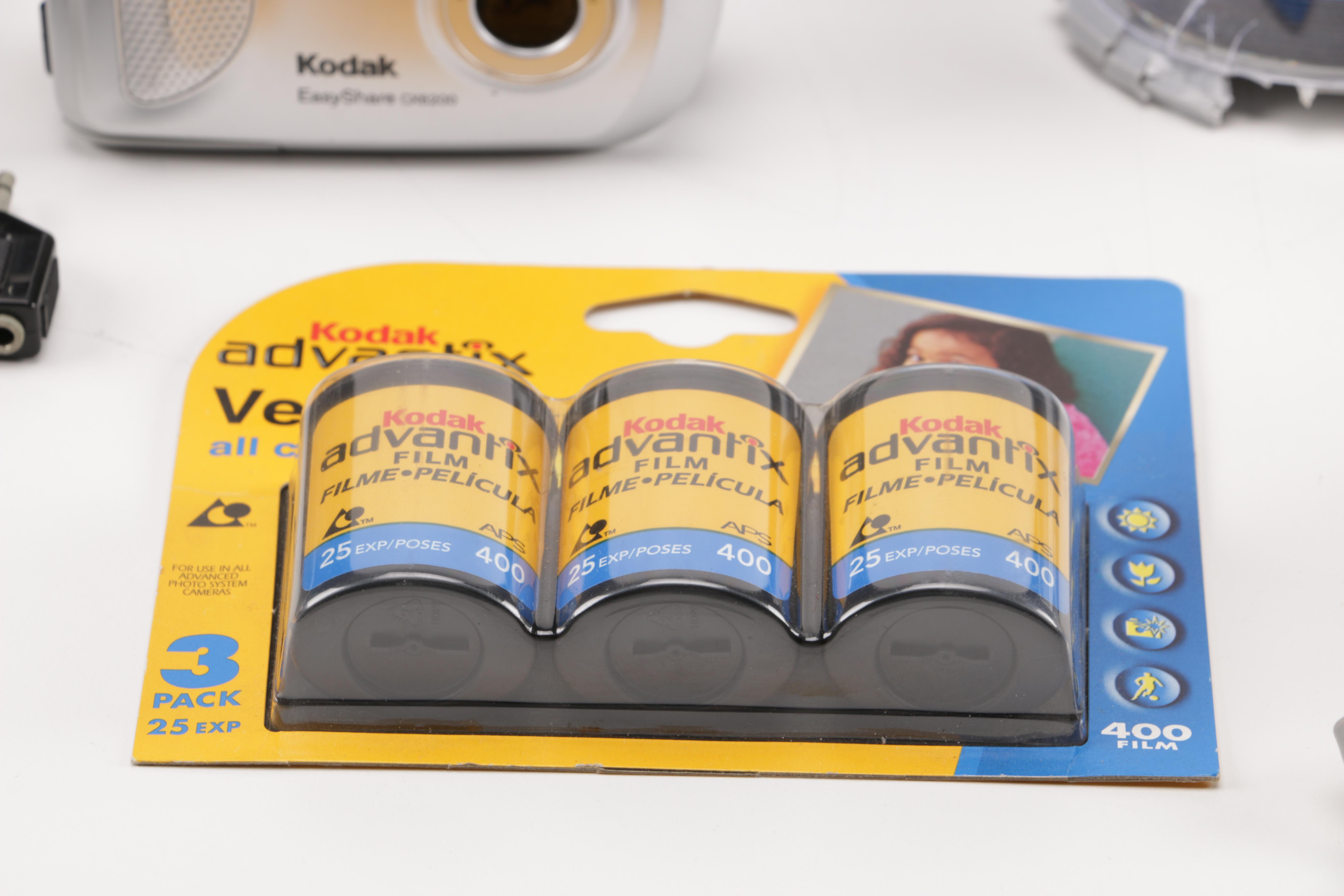 Photography Equipment Collection and Portable DVD Player