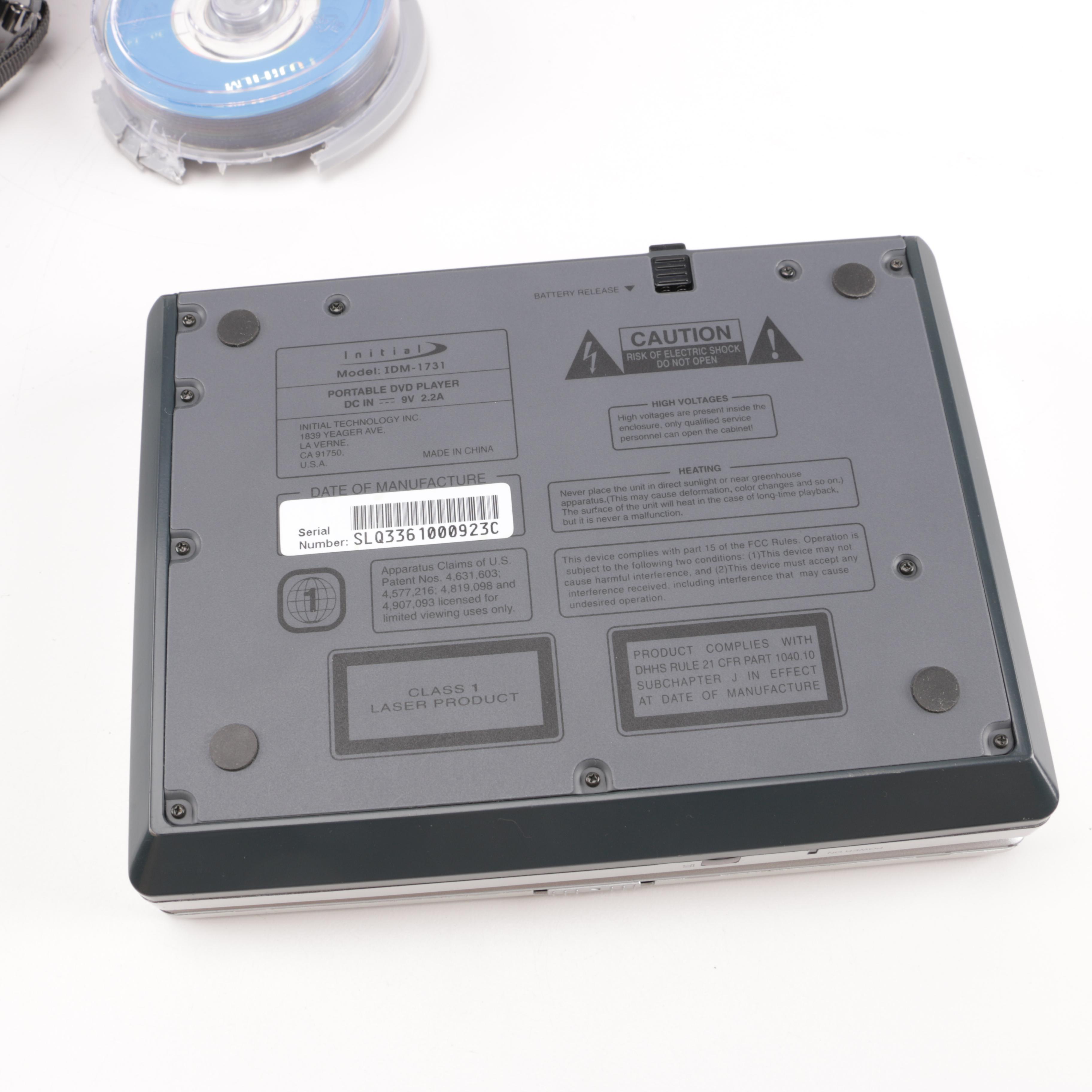 Photography Equipment Collection and Portable DVD Player