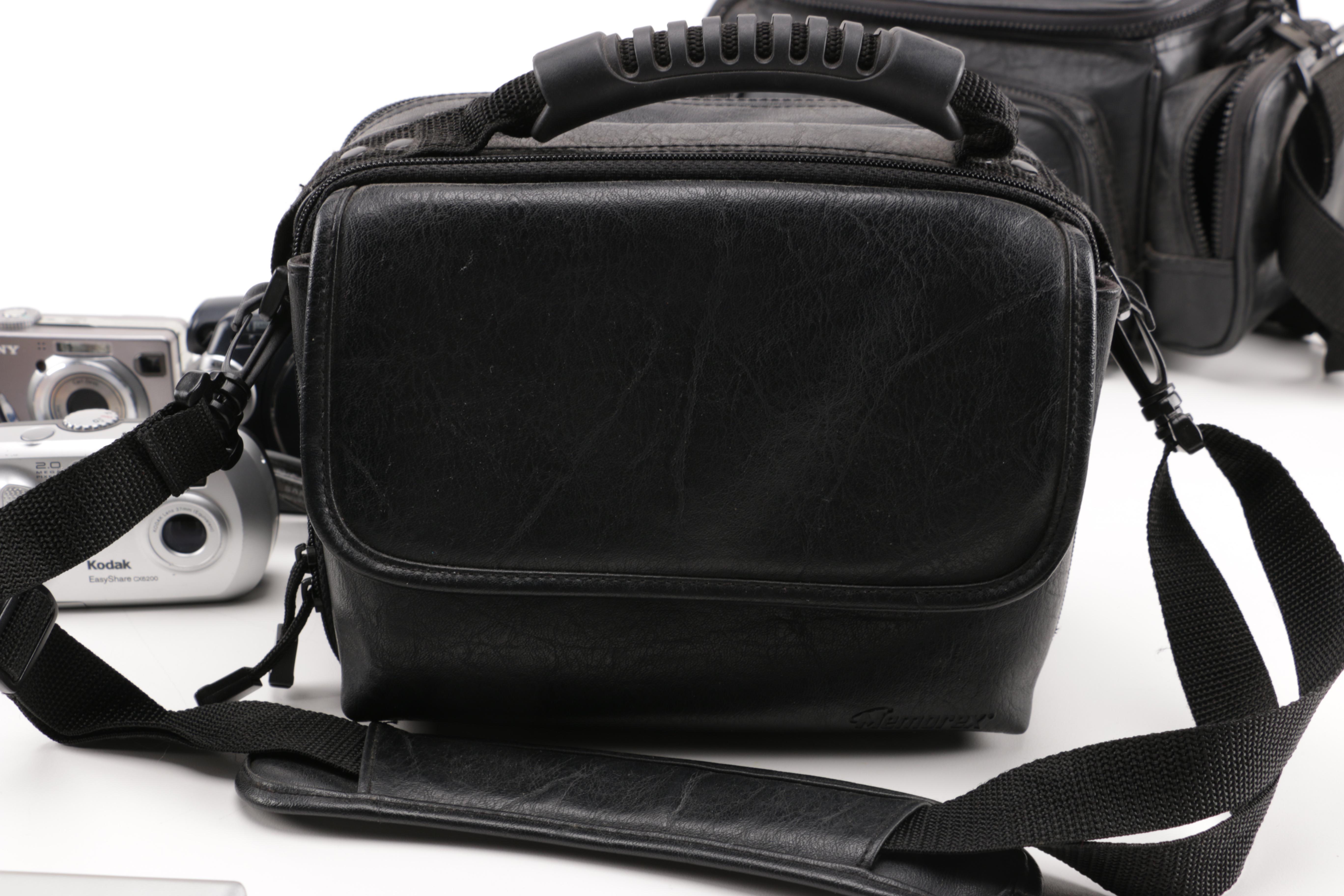 Photography Equipment Collection and Portable DVD Player