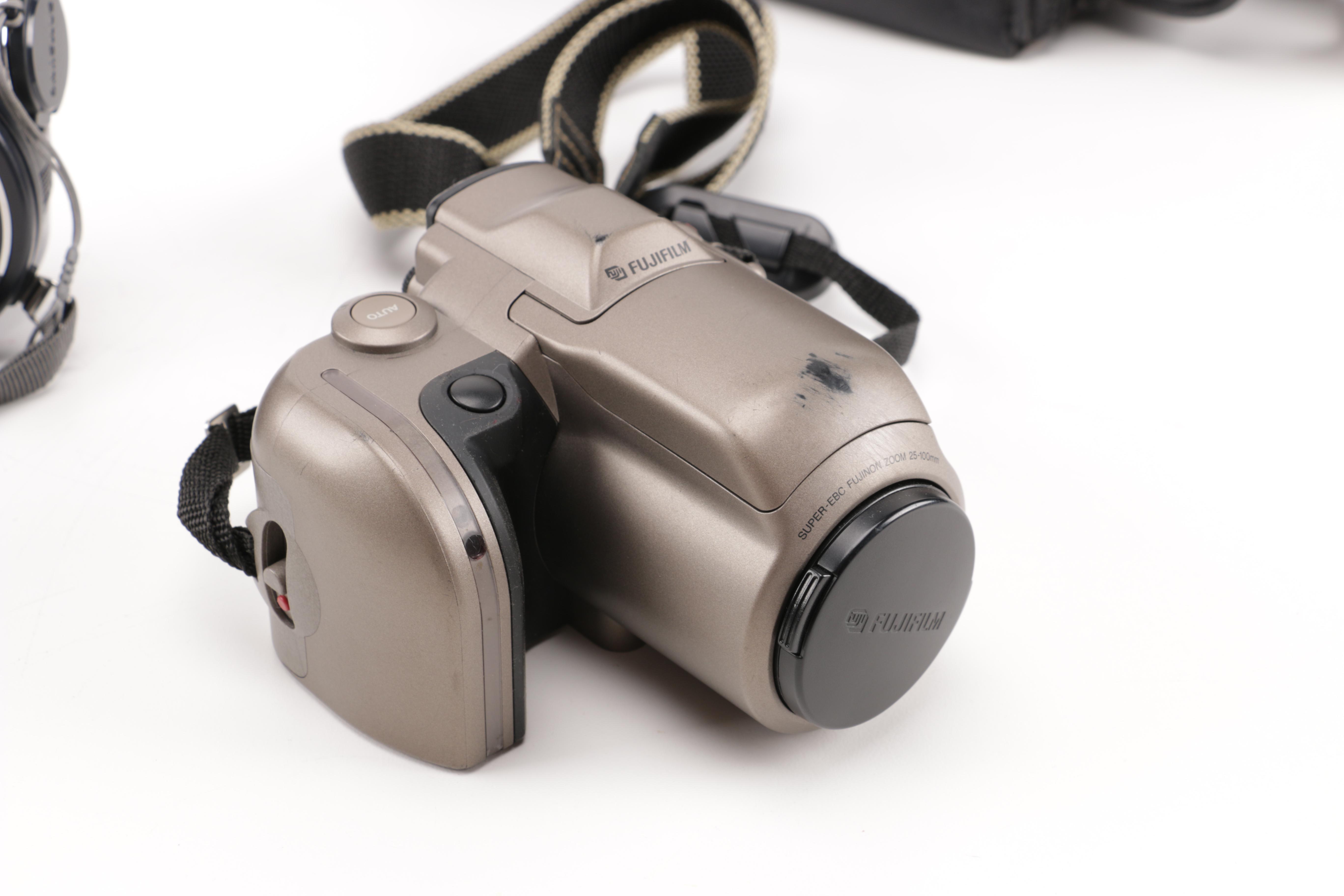 Photography Equipment Collection and Portable DVD Player