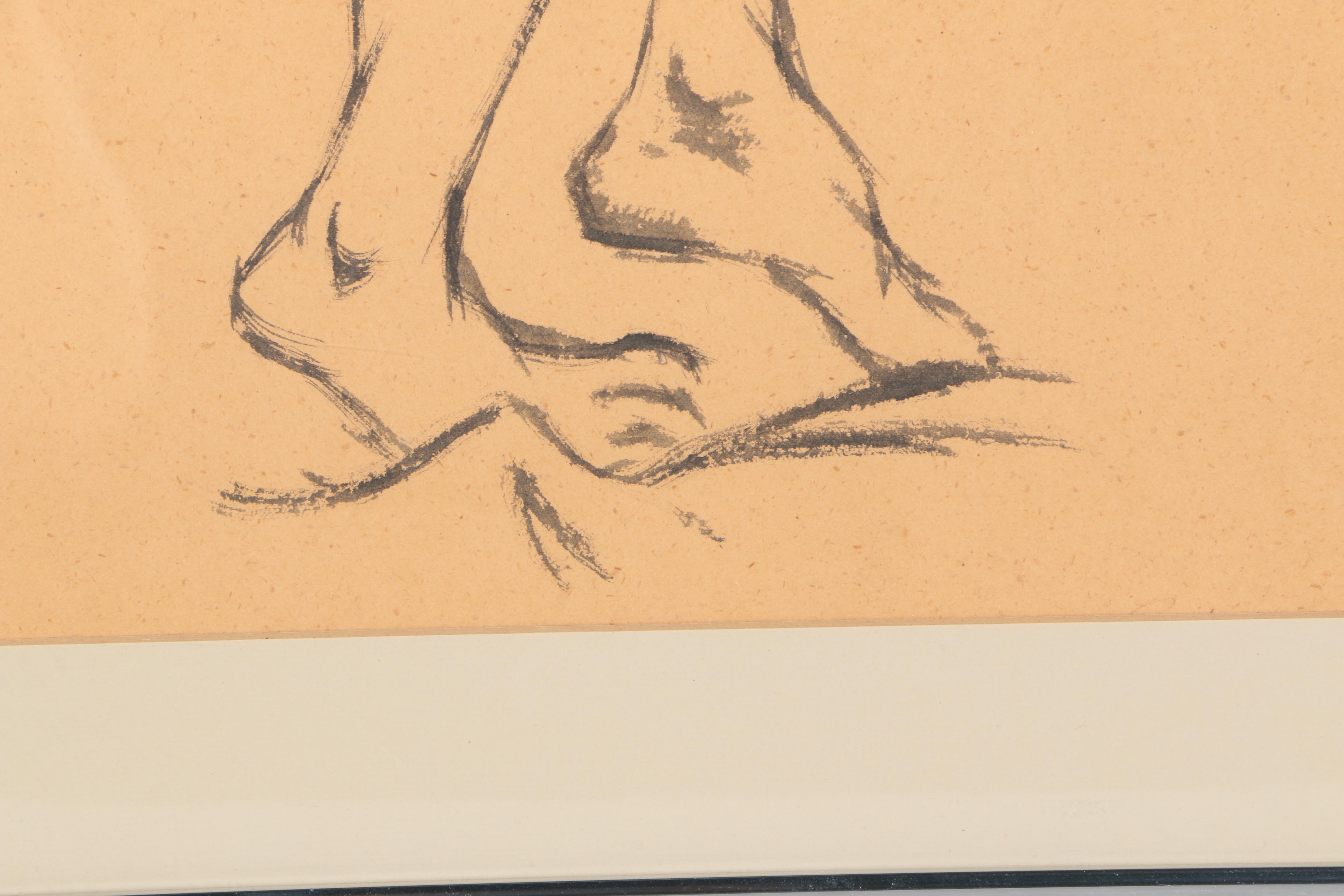 Ink Wash Figure Drawing