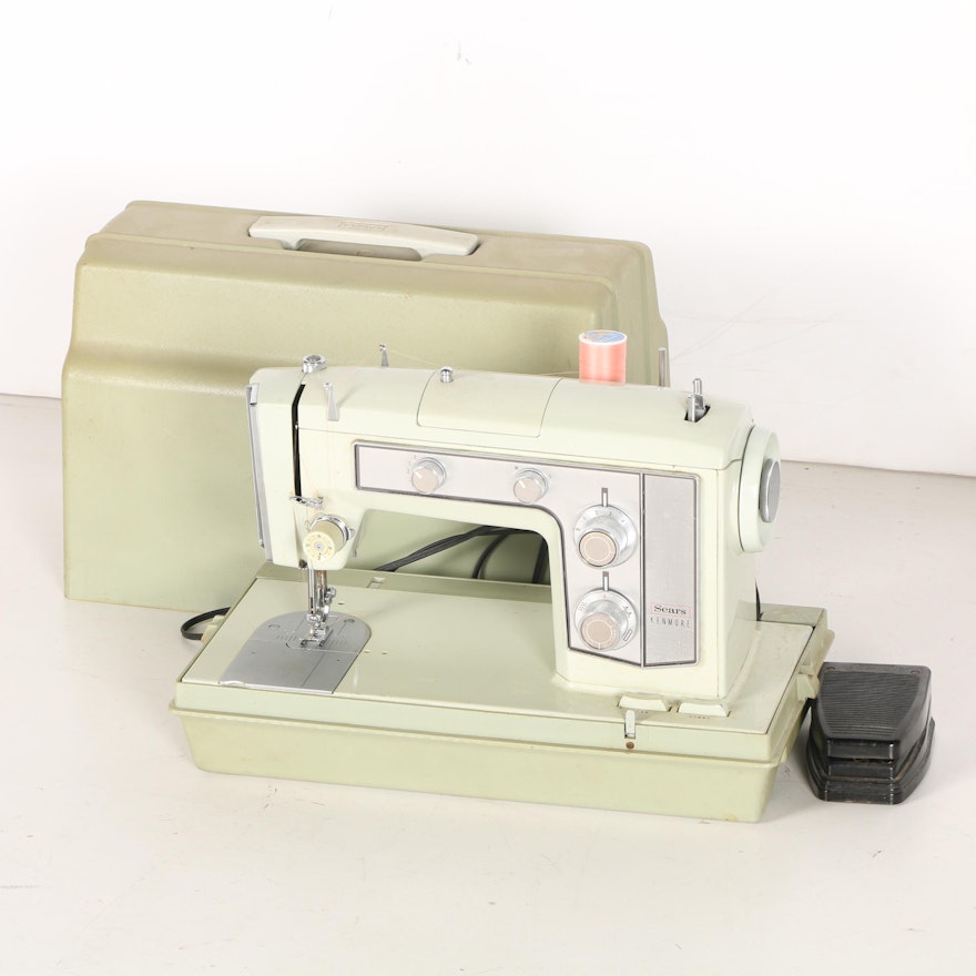Sears Kenmore Sewing Machine With Accessories
