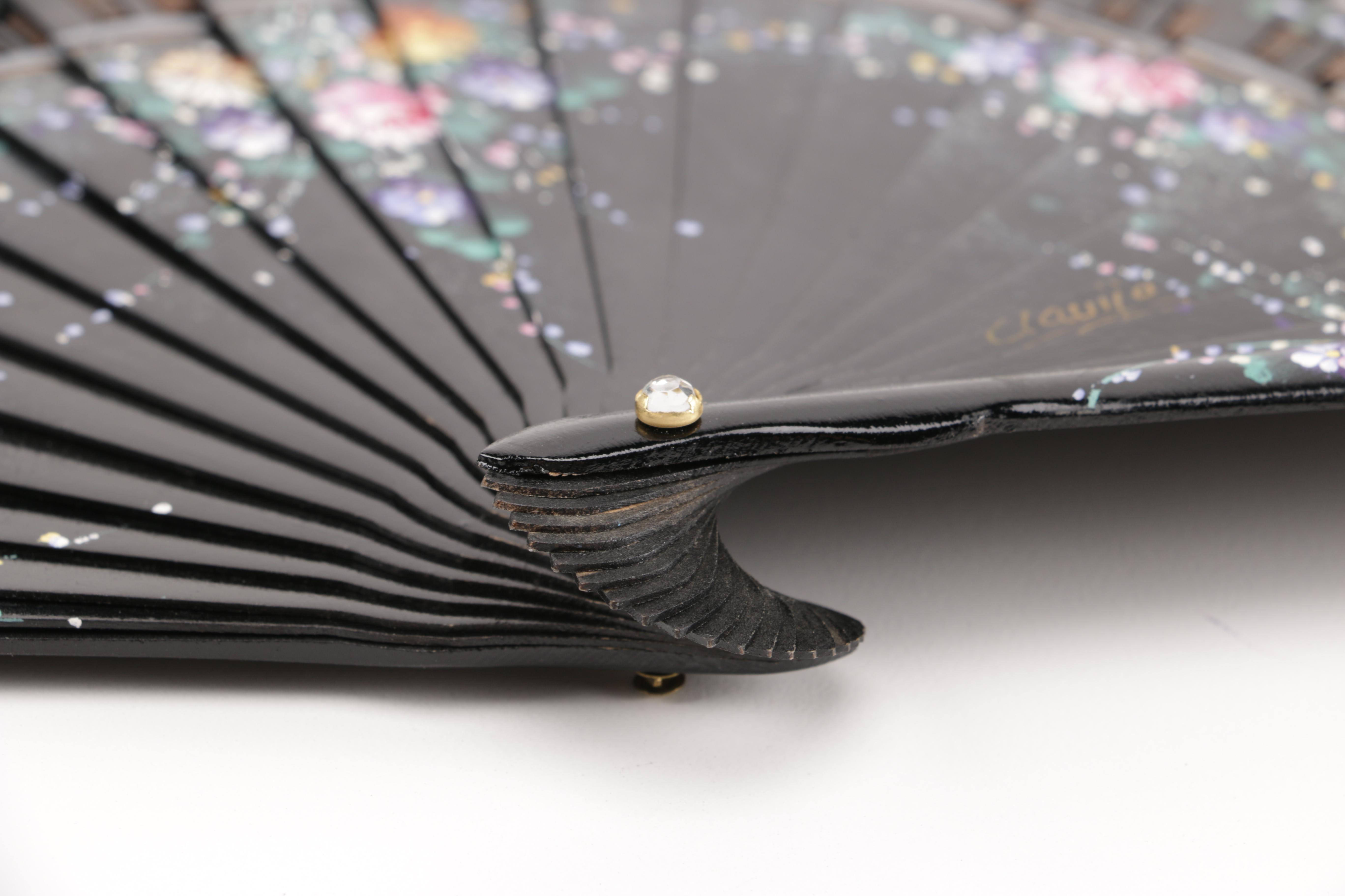 Floral Fans Including Stand