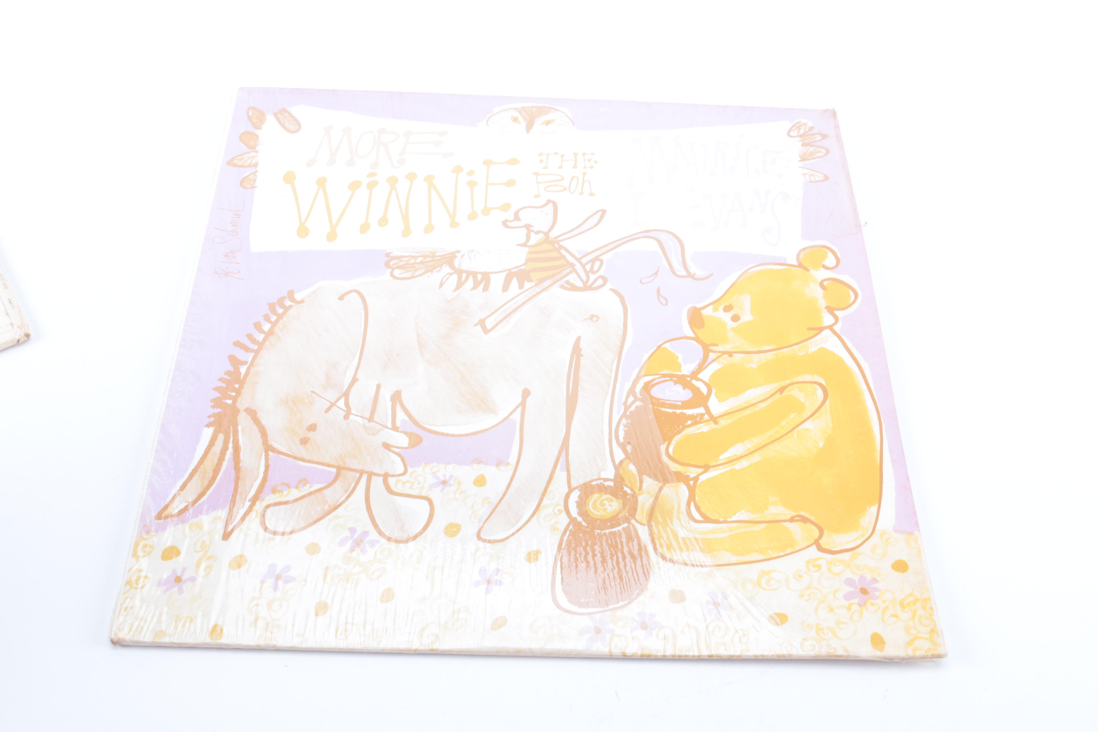 Vintage Children's Records Including Winnie-the-Pooh Read by Maurice Evans