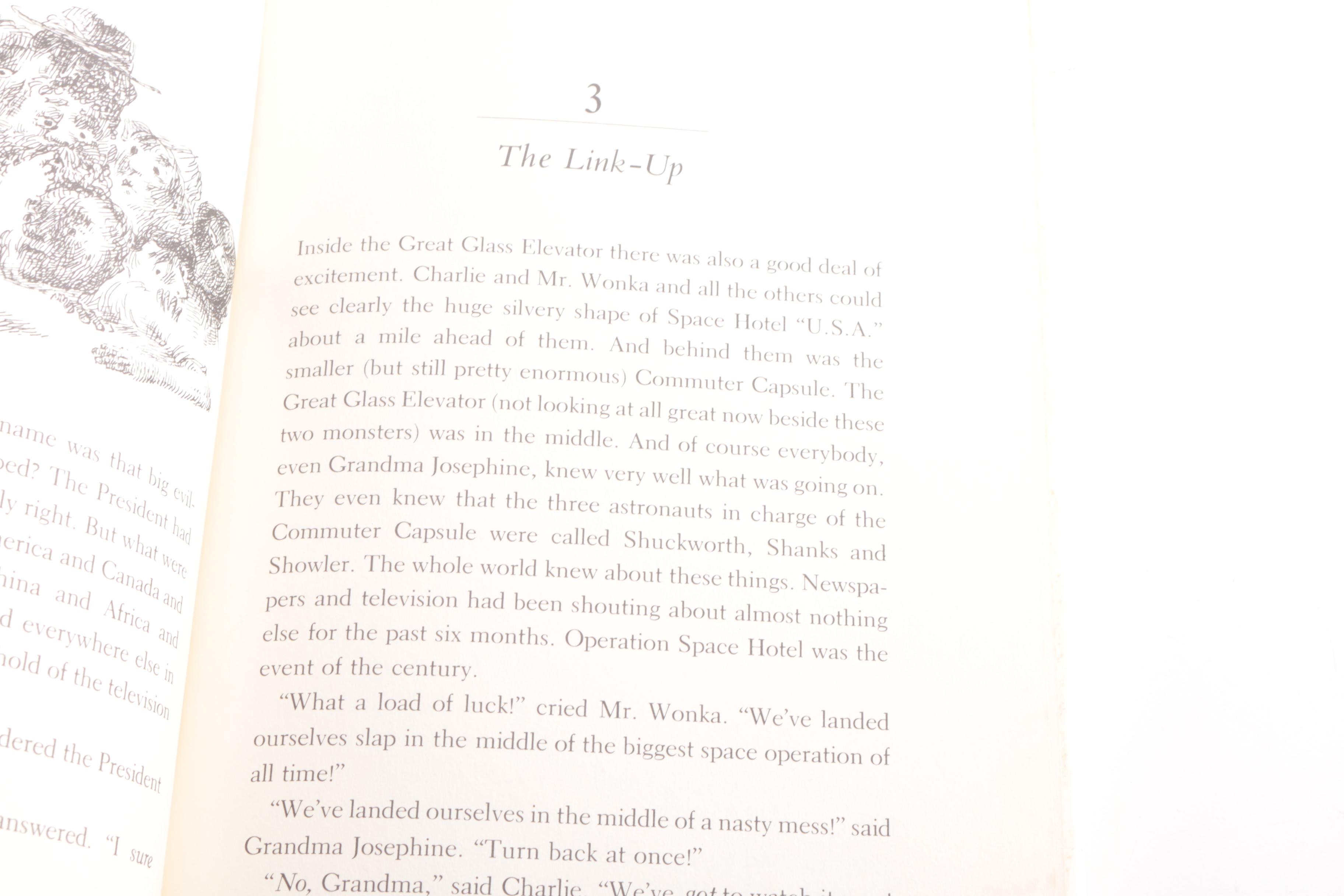 1972 First Edition "Charlie and the Great Glass Elevator" by Roald Dahl