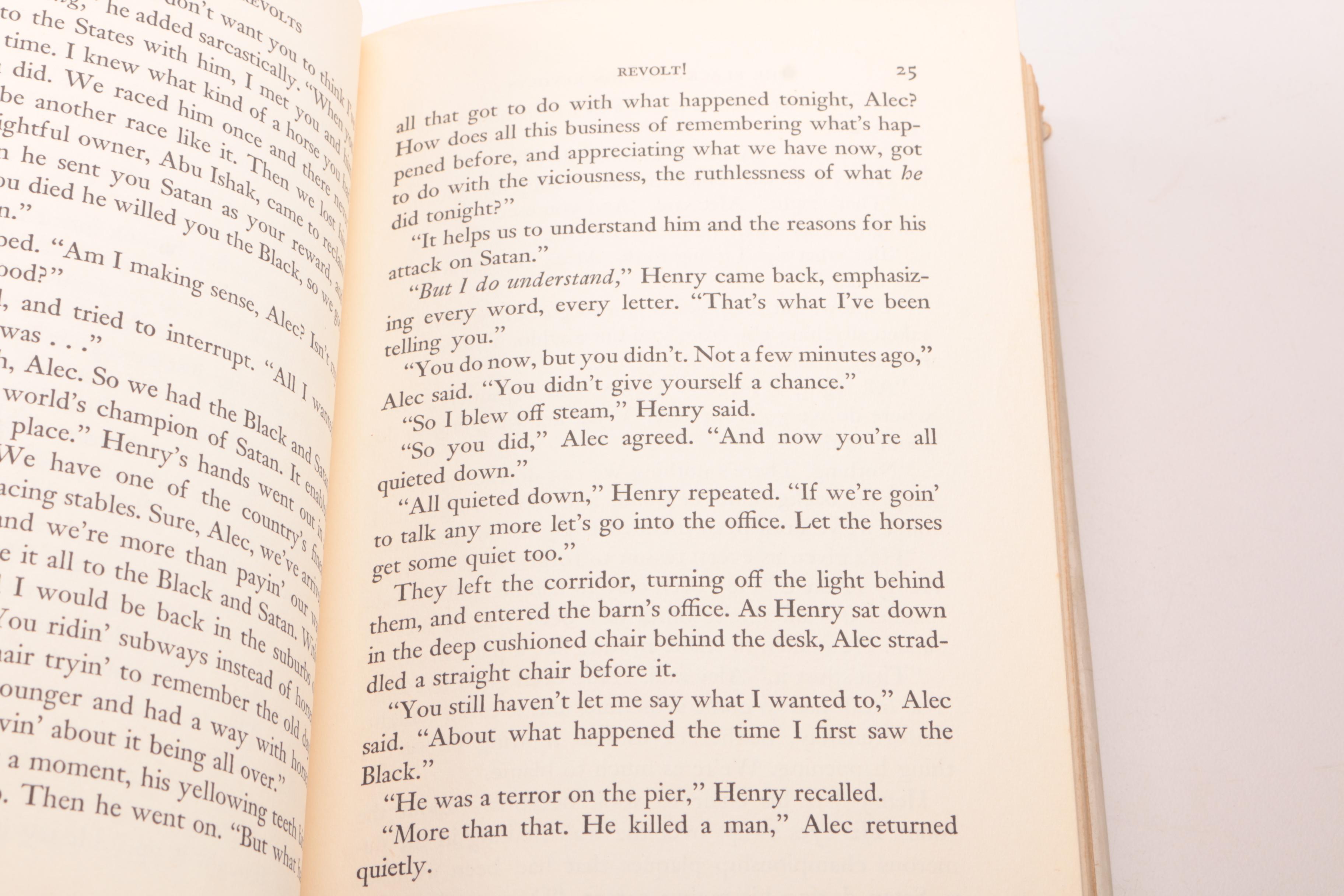 1953 First Printing "The Black Stallion Revolts" by Walter Farley