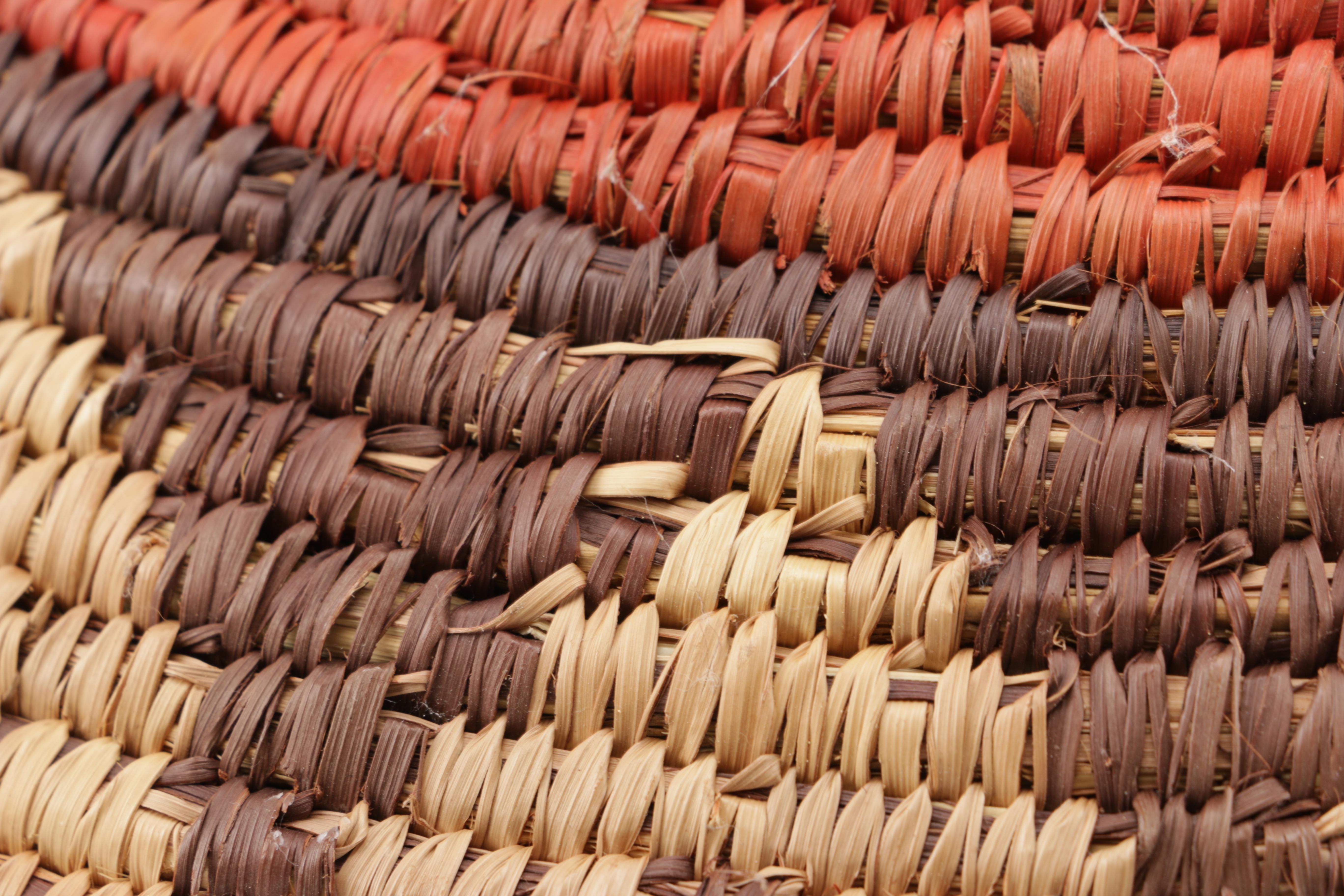 Hopi Style Woven Wicker Coil Basket
