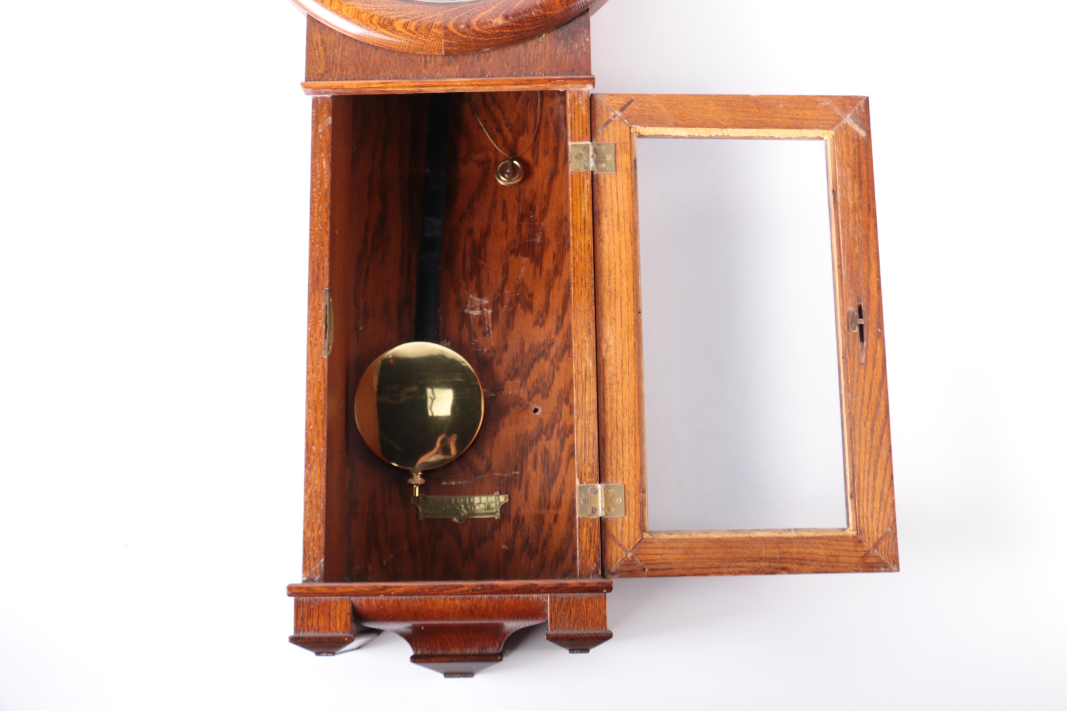 Seth Thomas Oak Pendulum Wall Clock