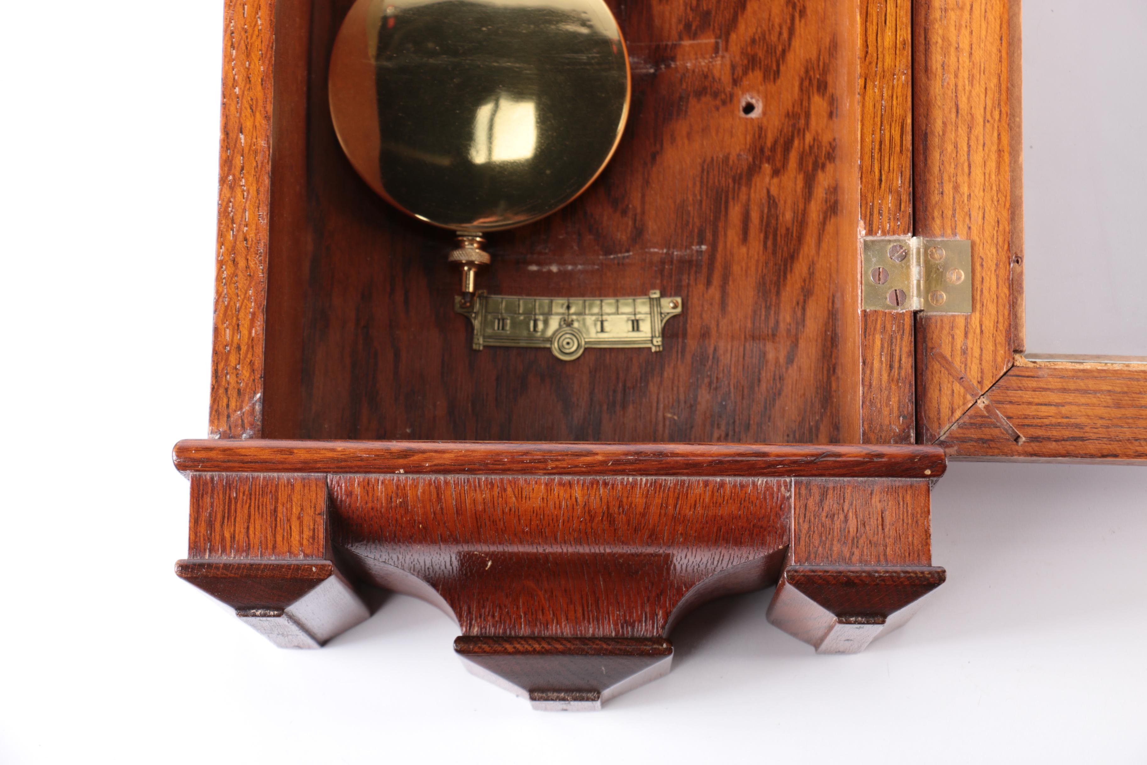 Seth Thomas Oak Pendulum Wall Clock