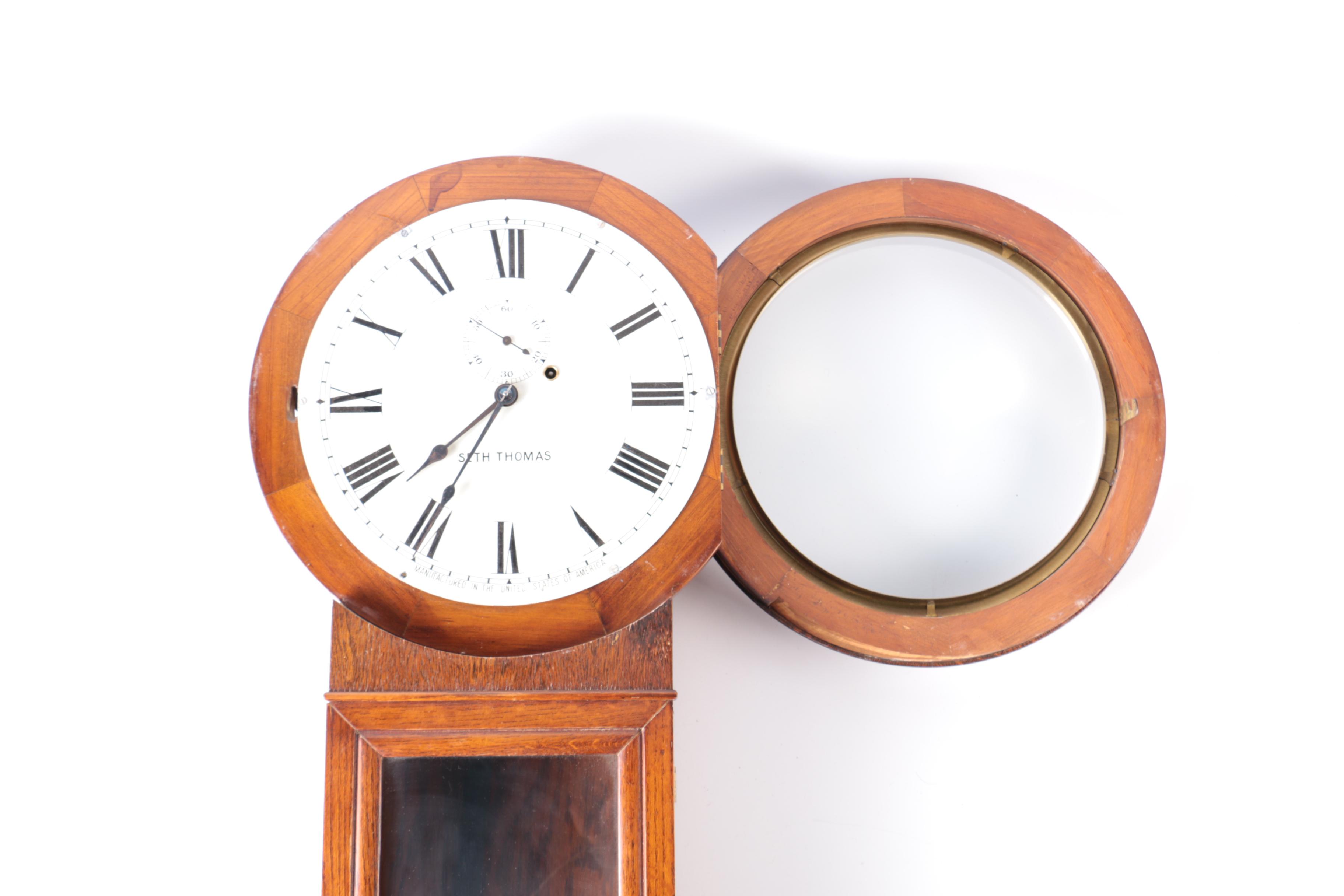 Seth Thomas Oak Pendulum Wall Clock