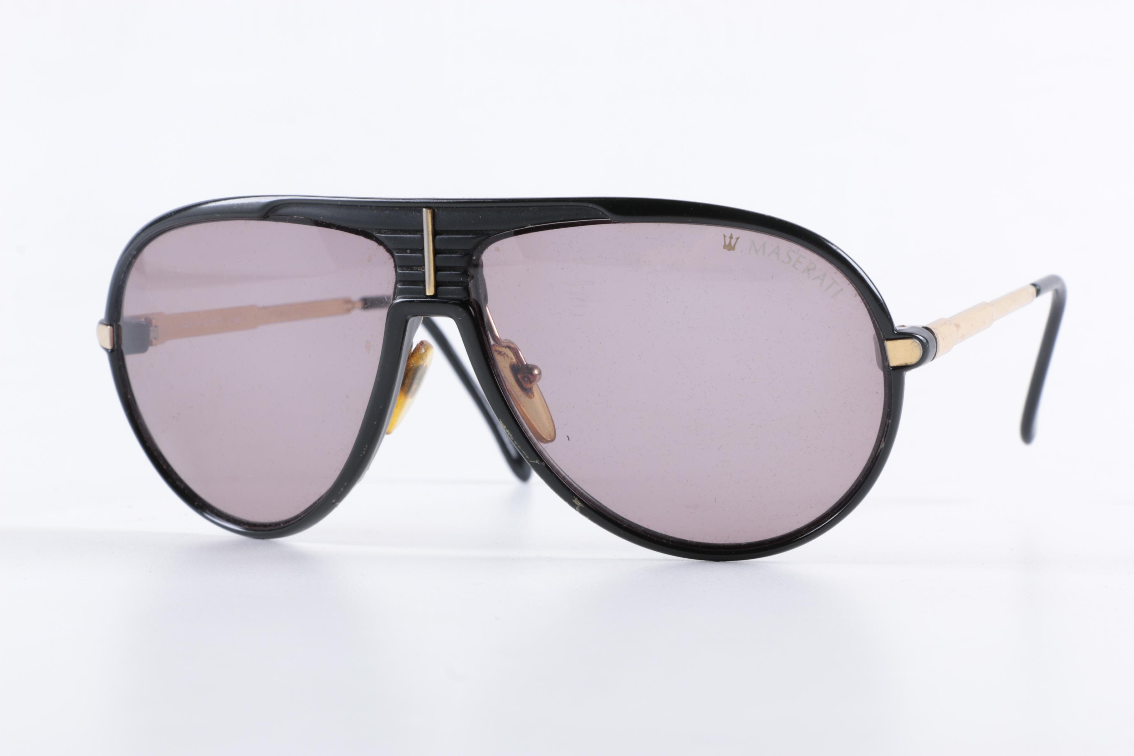 Vintage Maserati Aviator Sunglasses