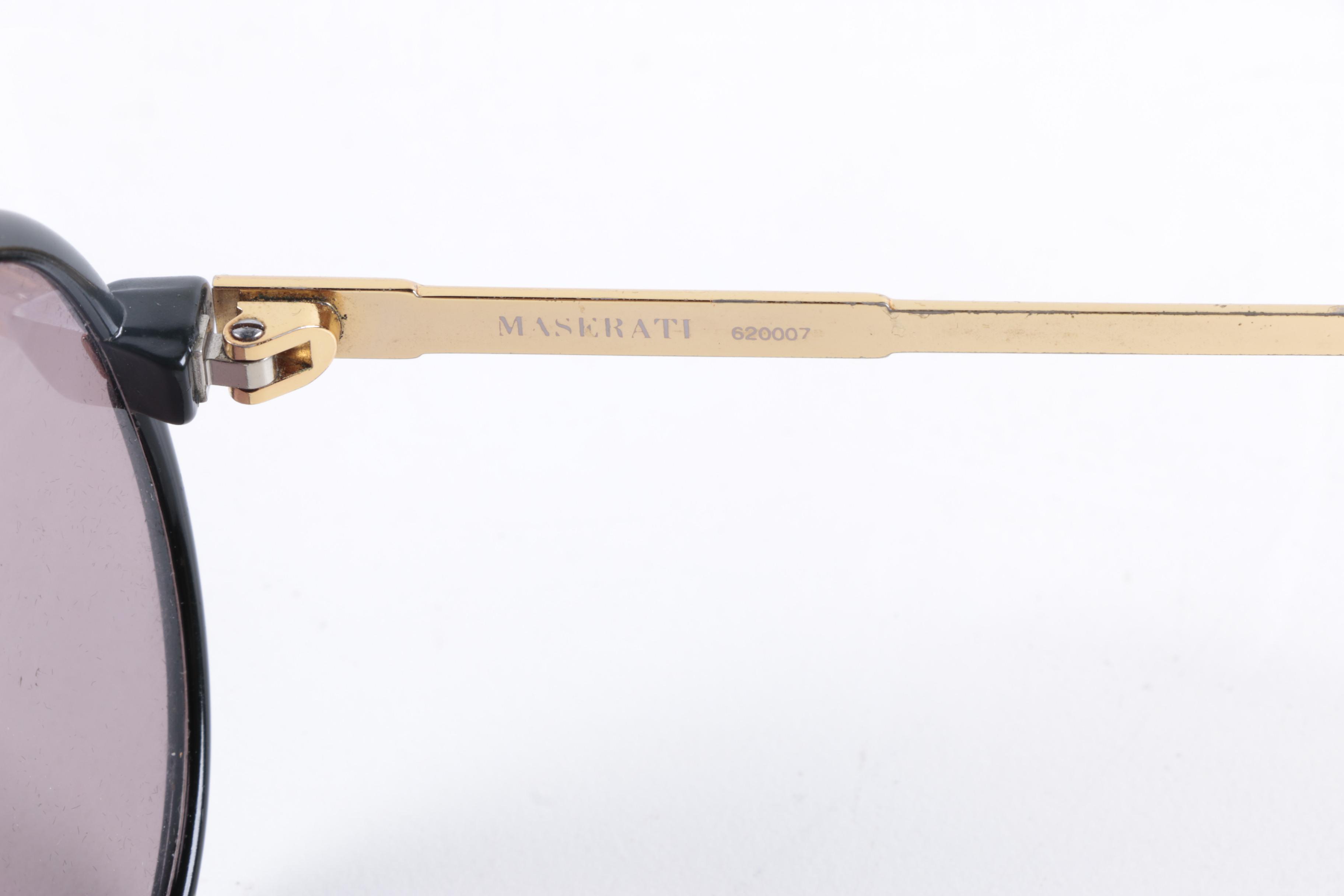 Vintage Maserati Aviator Sunglasses