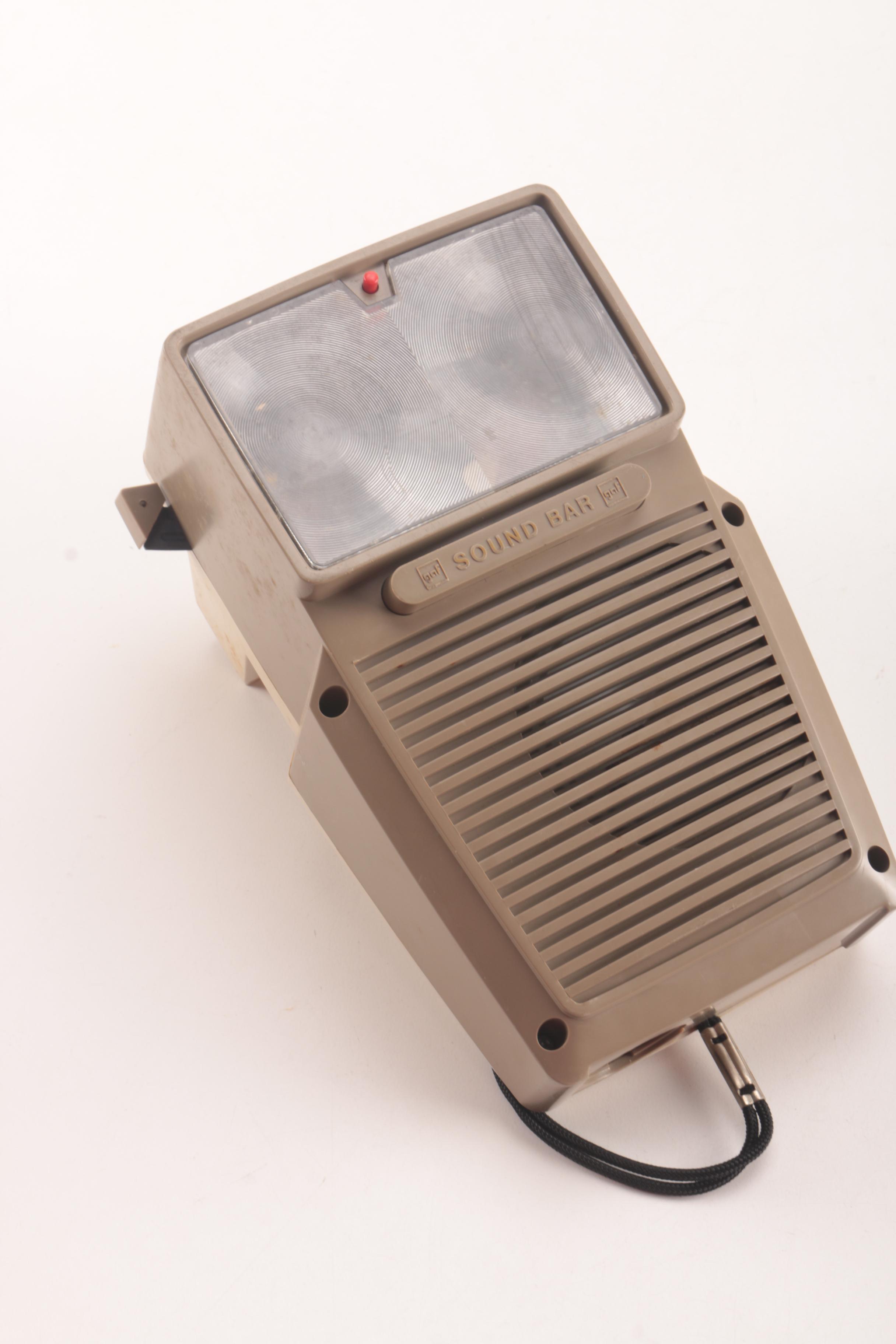 Vintage Talking View Master and Fisher Price Music Box Movie Camera