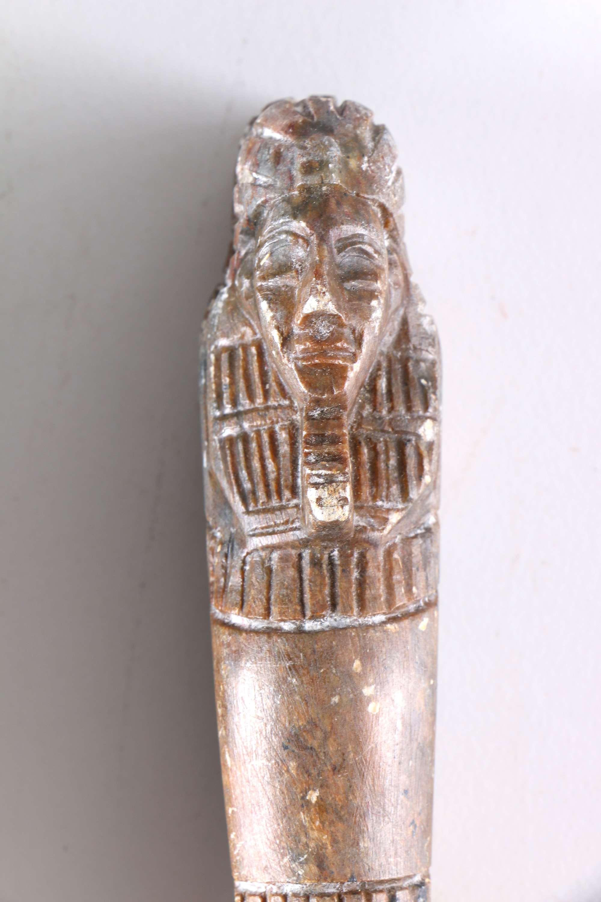 Carved Soapstone Sarcophagus Figurines