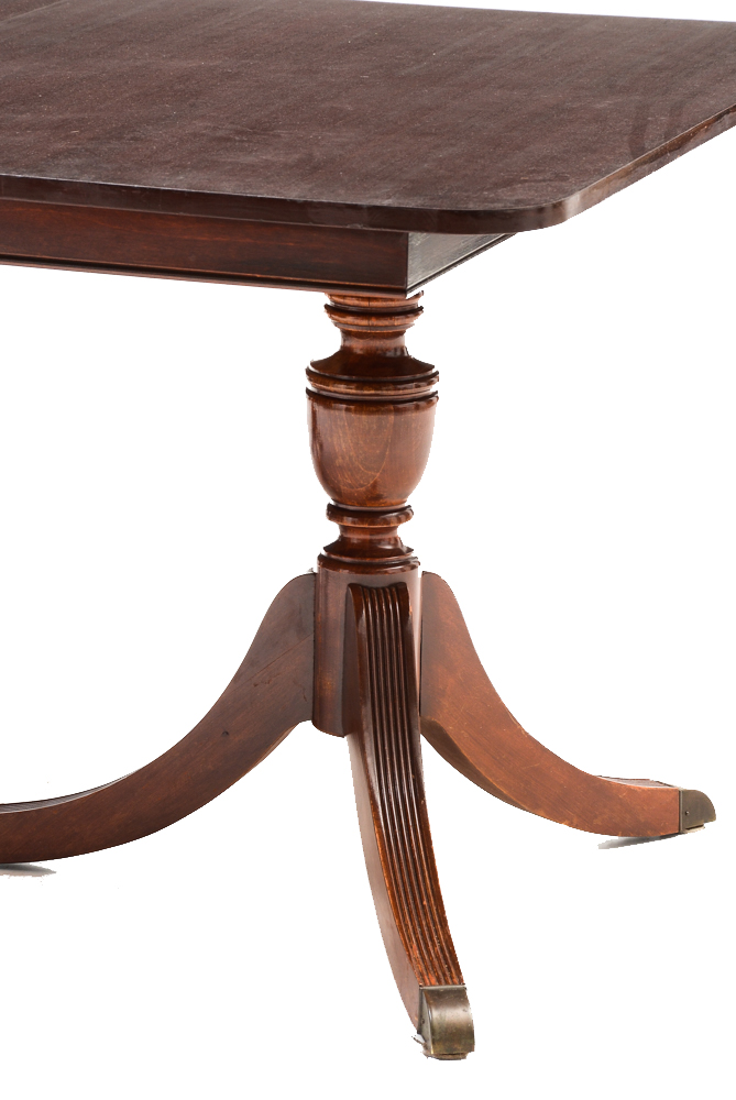 Duncan Phyfe Style Mahogany Dining Table