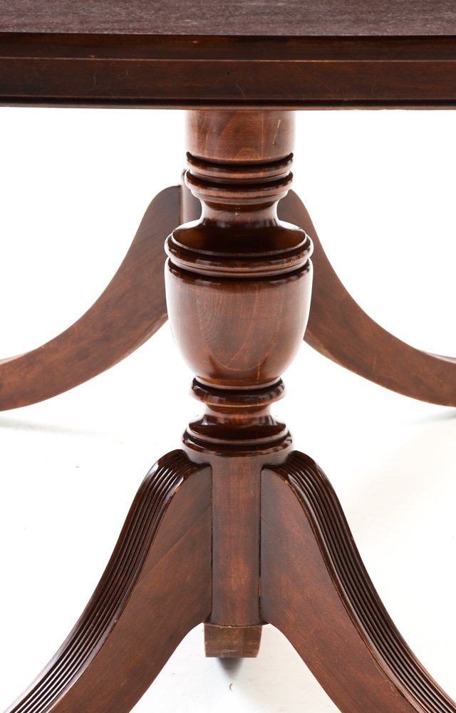 Duncan Phyfe Style Mahogany Dining Table