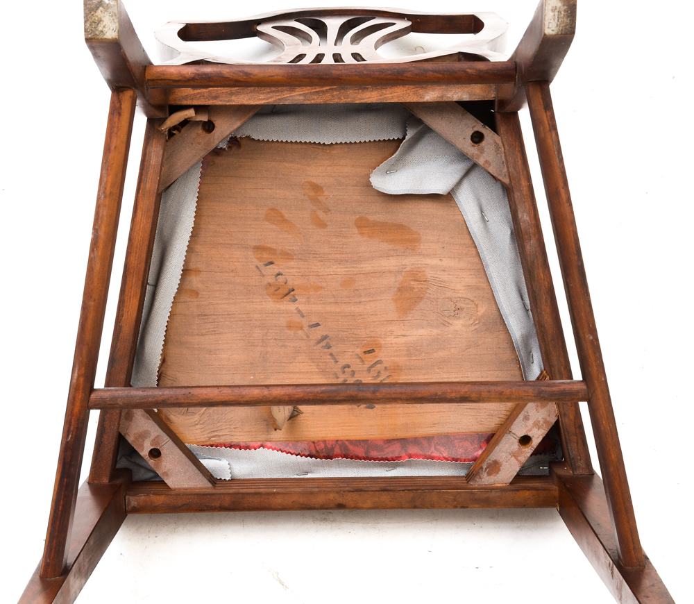 Vintage Hepplewhite Style Shield Back Dining Chairs