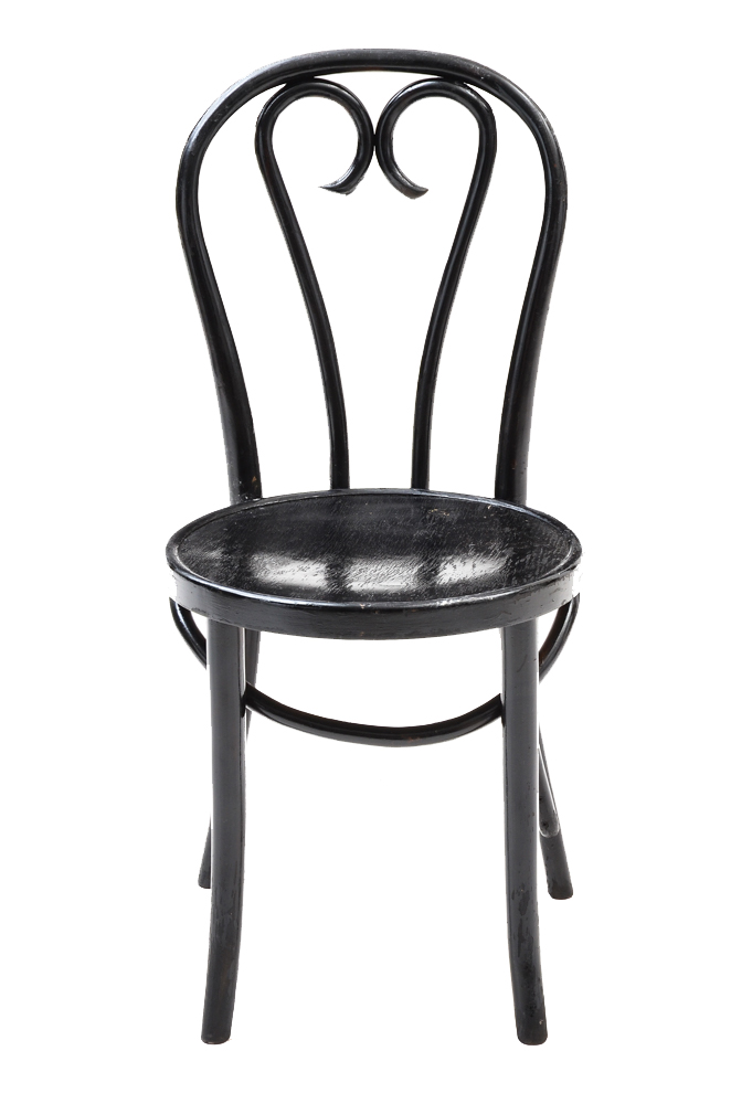 Black Bentwood Ice Cream Parlor Chairs