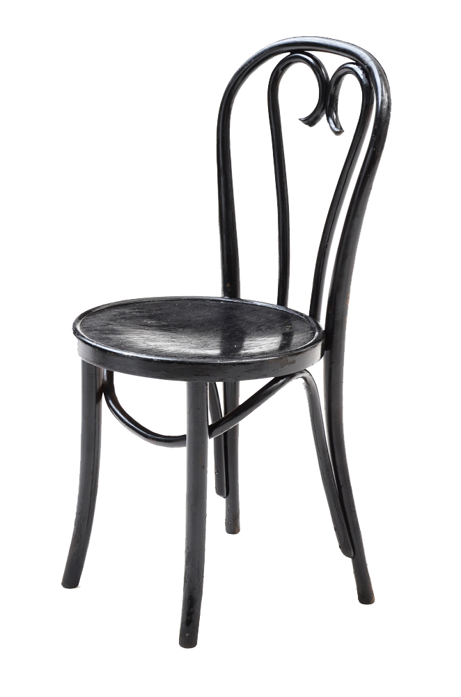 Black Bentwood Ice Cream Parlor Chairs