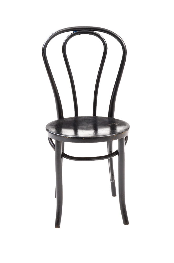 Black Bentwood Ice Cream Parlor Chairs
